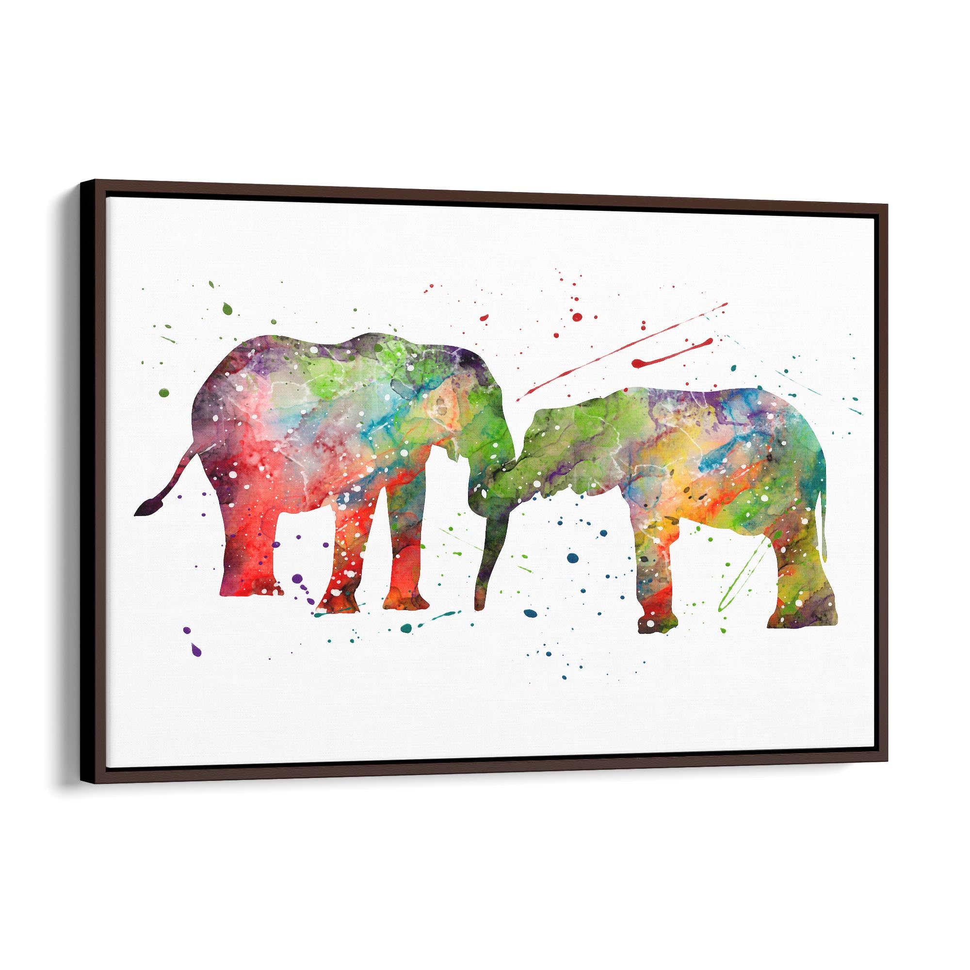 Elephant Family Nursery Babys Bedroom Wall Art