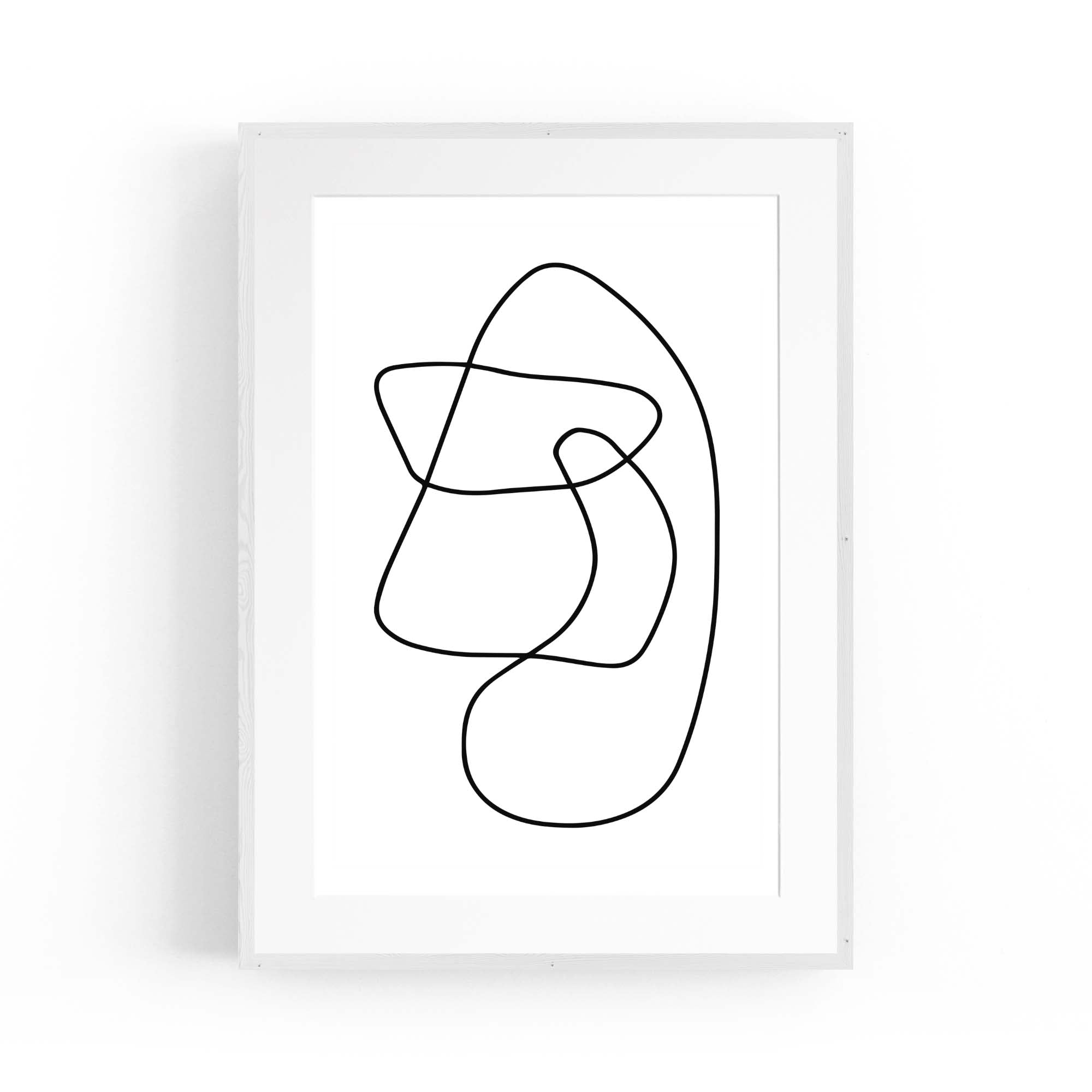 Minimal Abstract Modern Line Artwork Wall Art #3