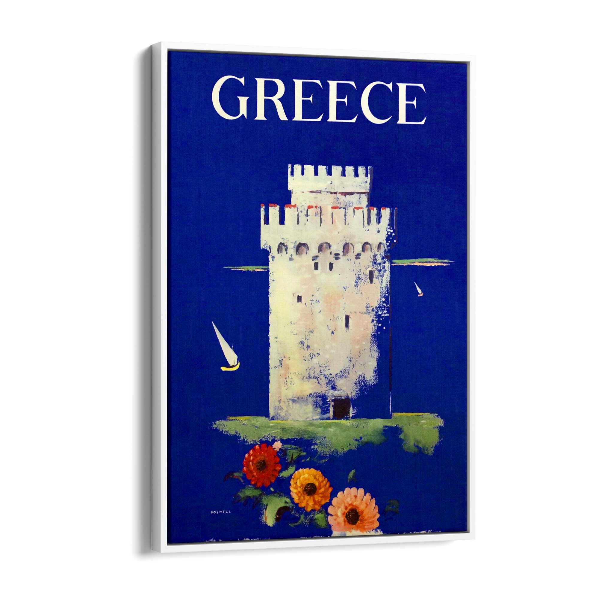 Thessaloniki Greece Vintage Travel Advert Wall Art