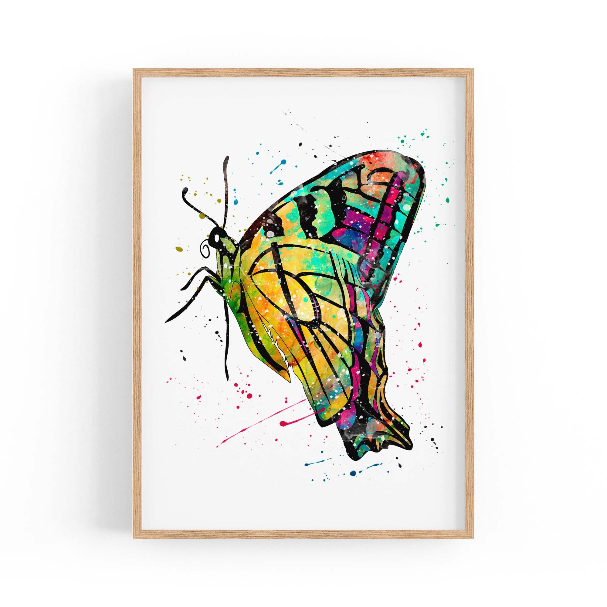 Butterfly Cute Nursery Baby Toddler Wall Art #4