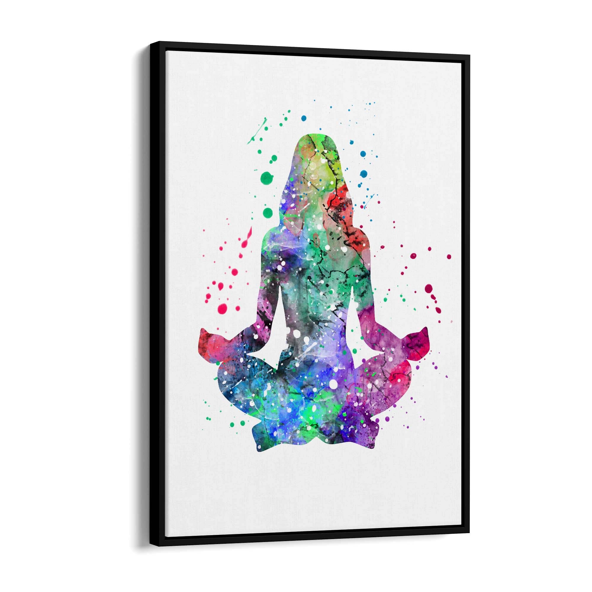 Watercolour Yoga Pose Studio Gift Wall Art