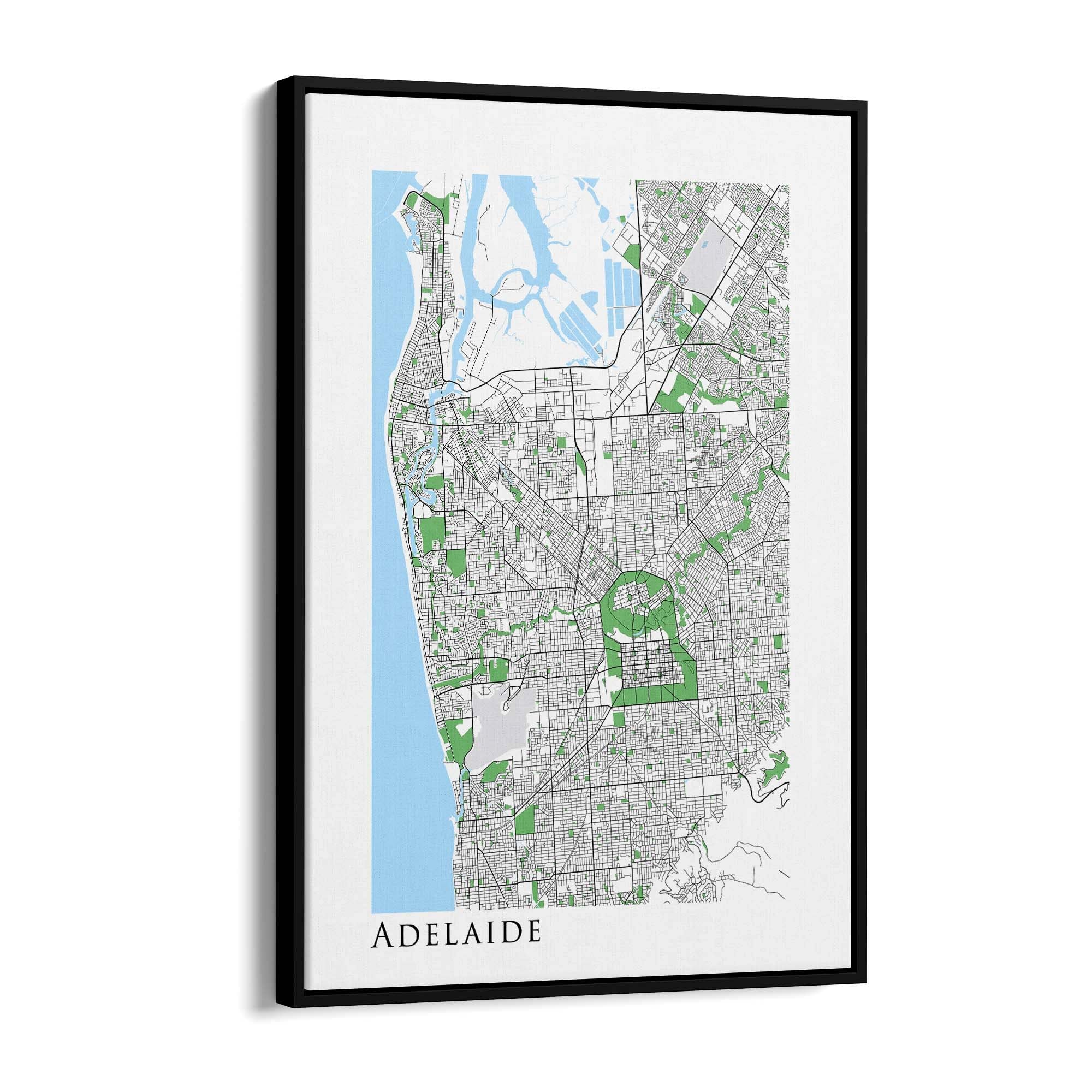 Minimal Adelaide Map South Australia Wall Art