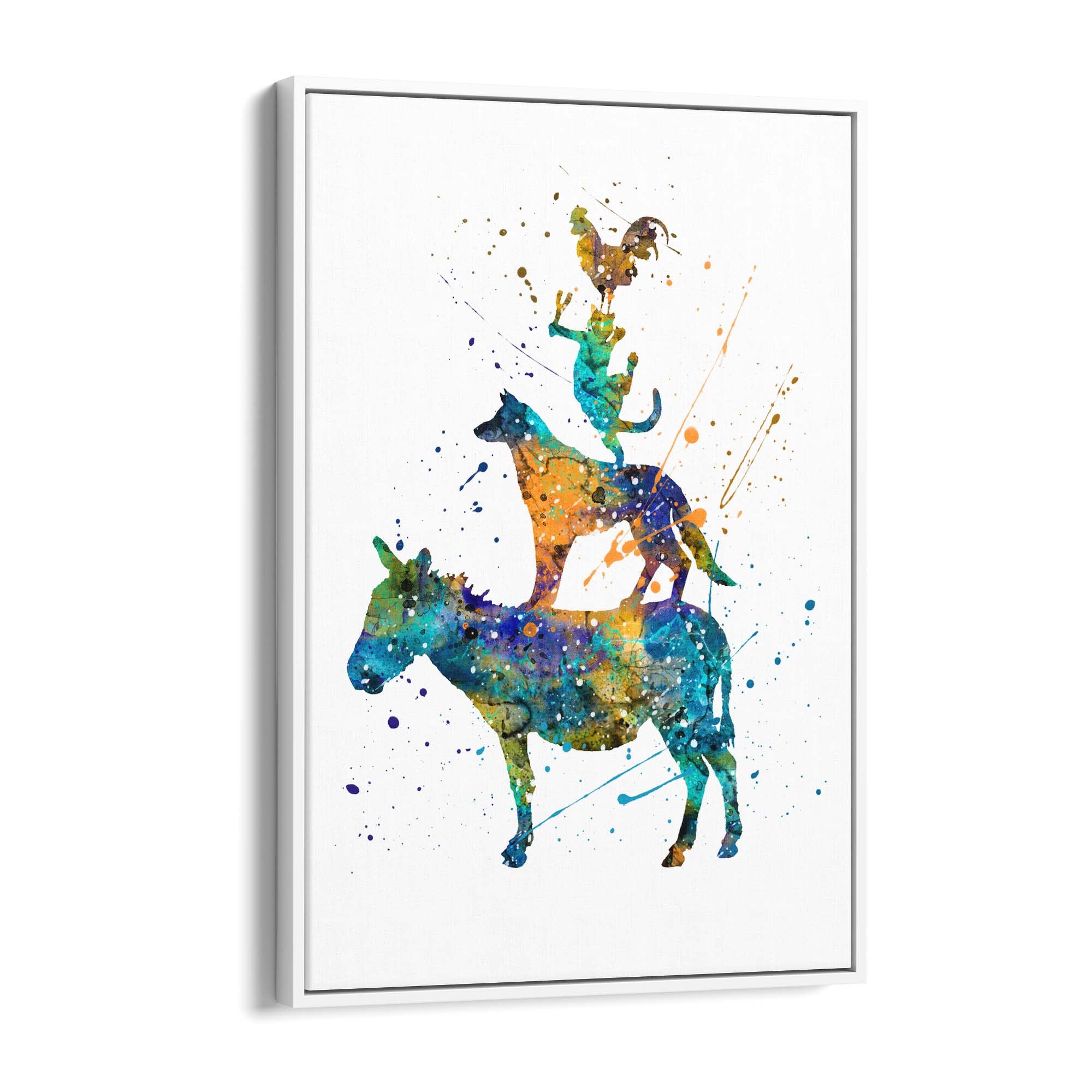 Musicians of Bremen Nursery Story Wall Art