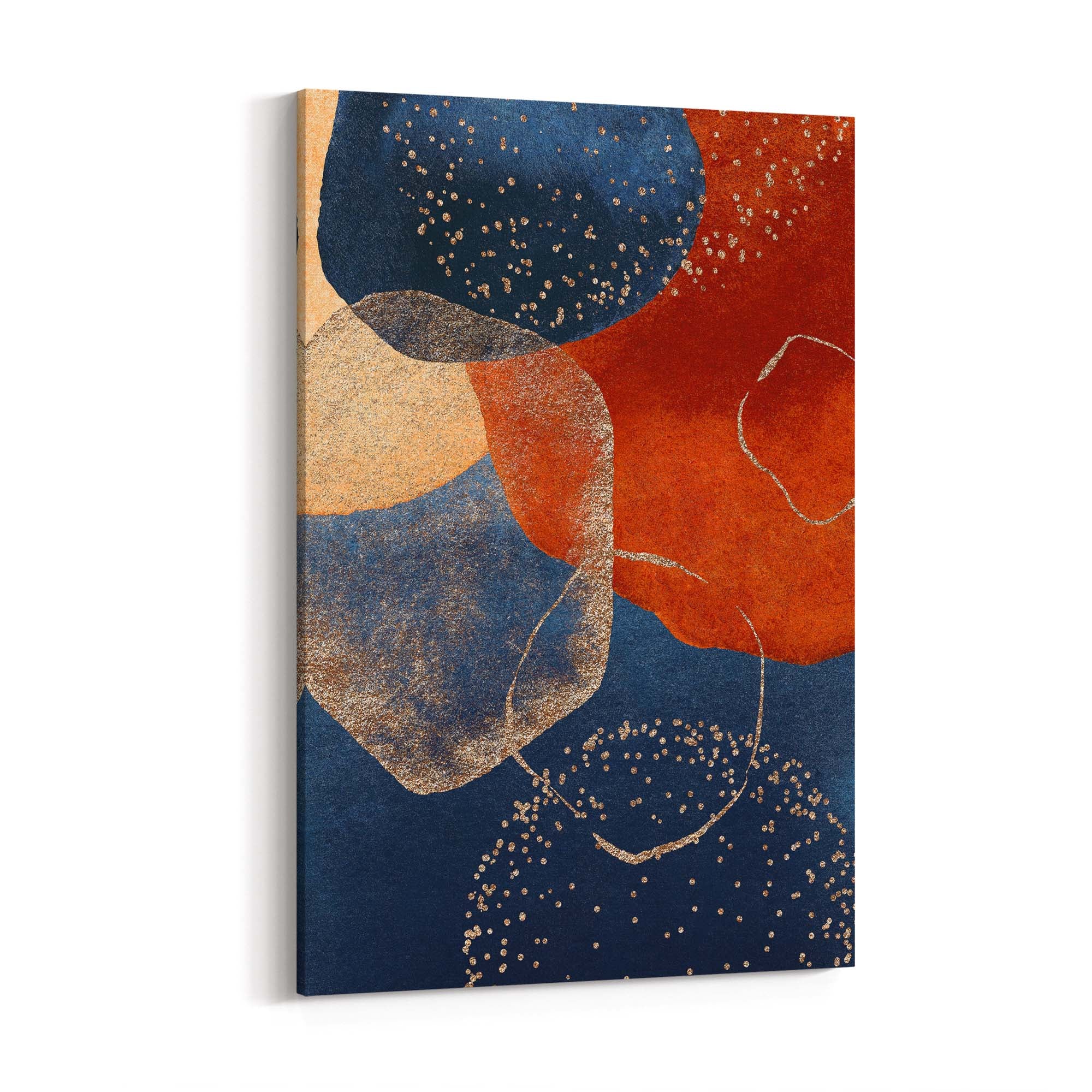 Abstract Modern Watercolour Shapes Painting Wall Art #4