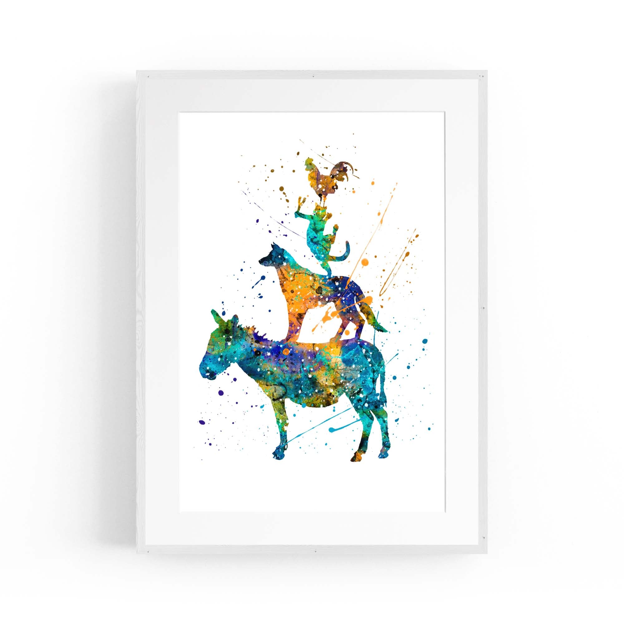 Musicians of Bremen Nursery Story Wall Art