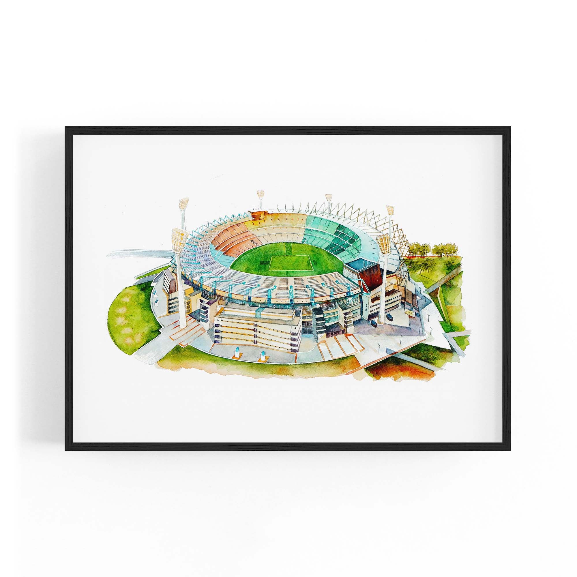 Melbourne Cricket Ground Watercolour MCG Wall Art