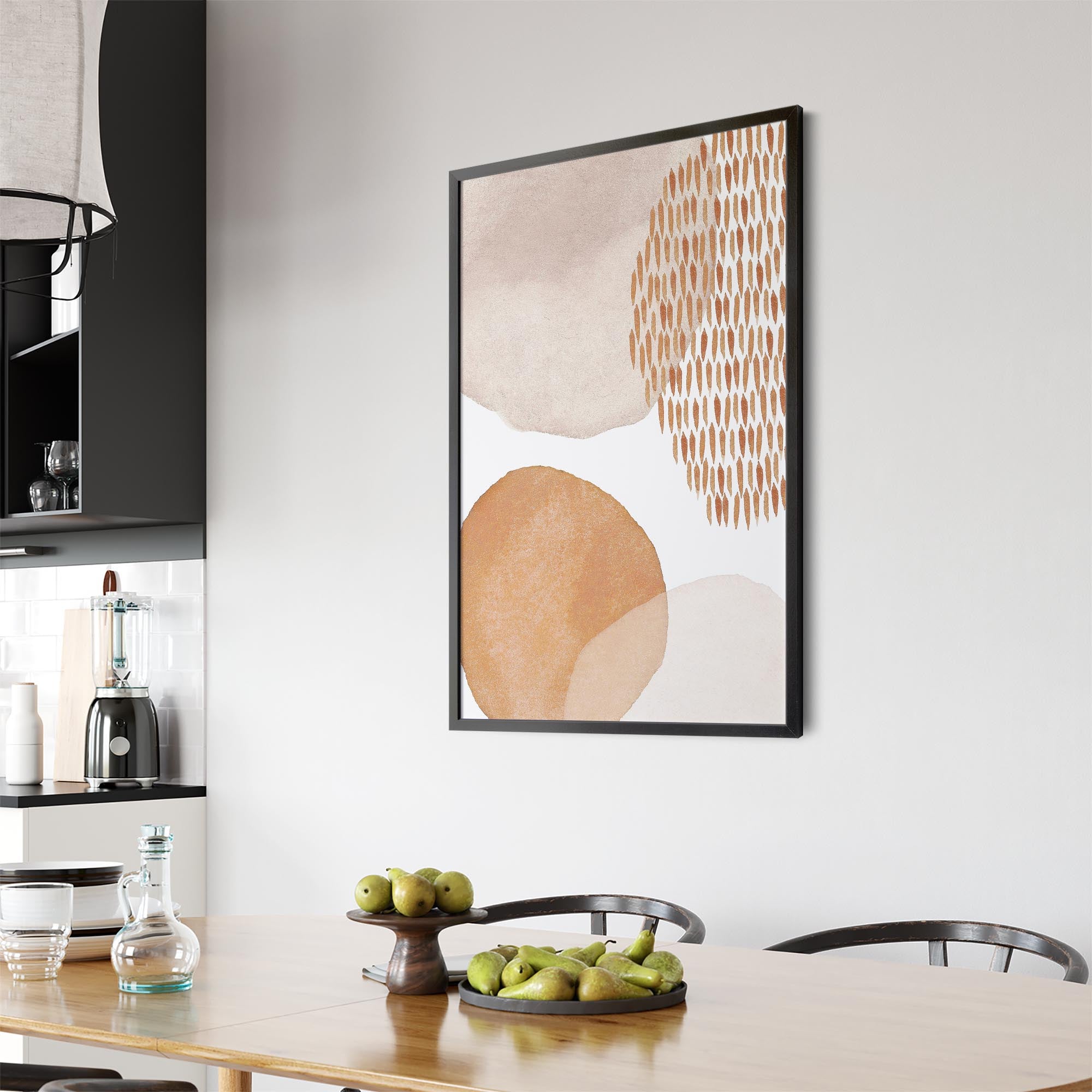 Abstract Modern Watercolour Shapes Painting Wall Art #15
