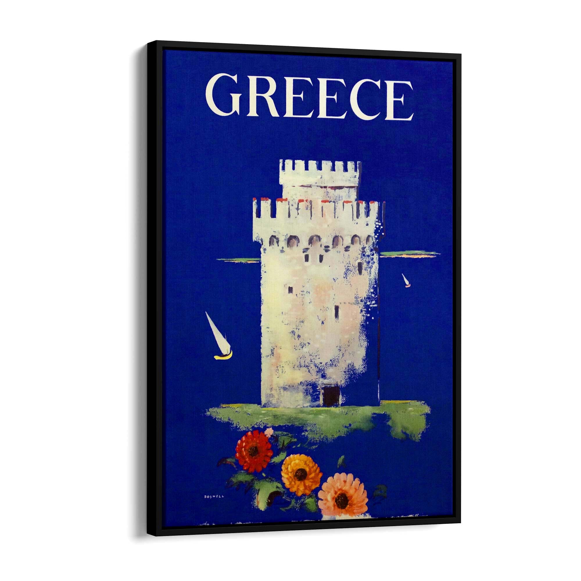 Thessaloniki Greece Vintage Travel Advert Wall Art