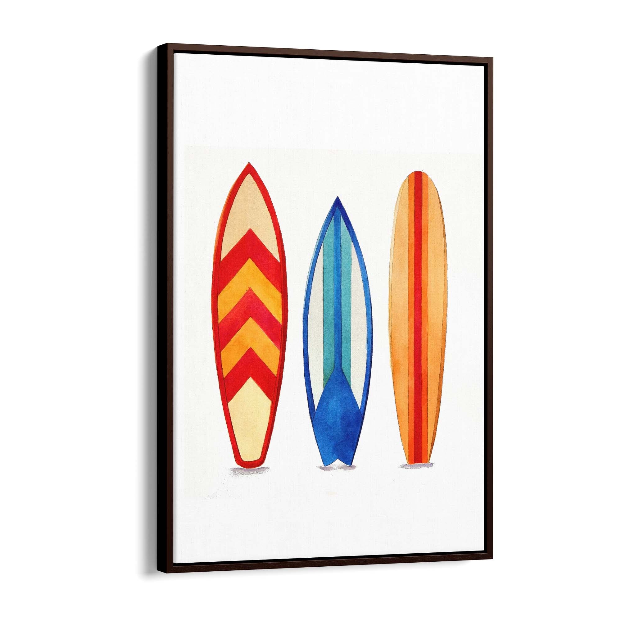 Surfboard Watercolour Australian Surf Wall Art
