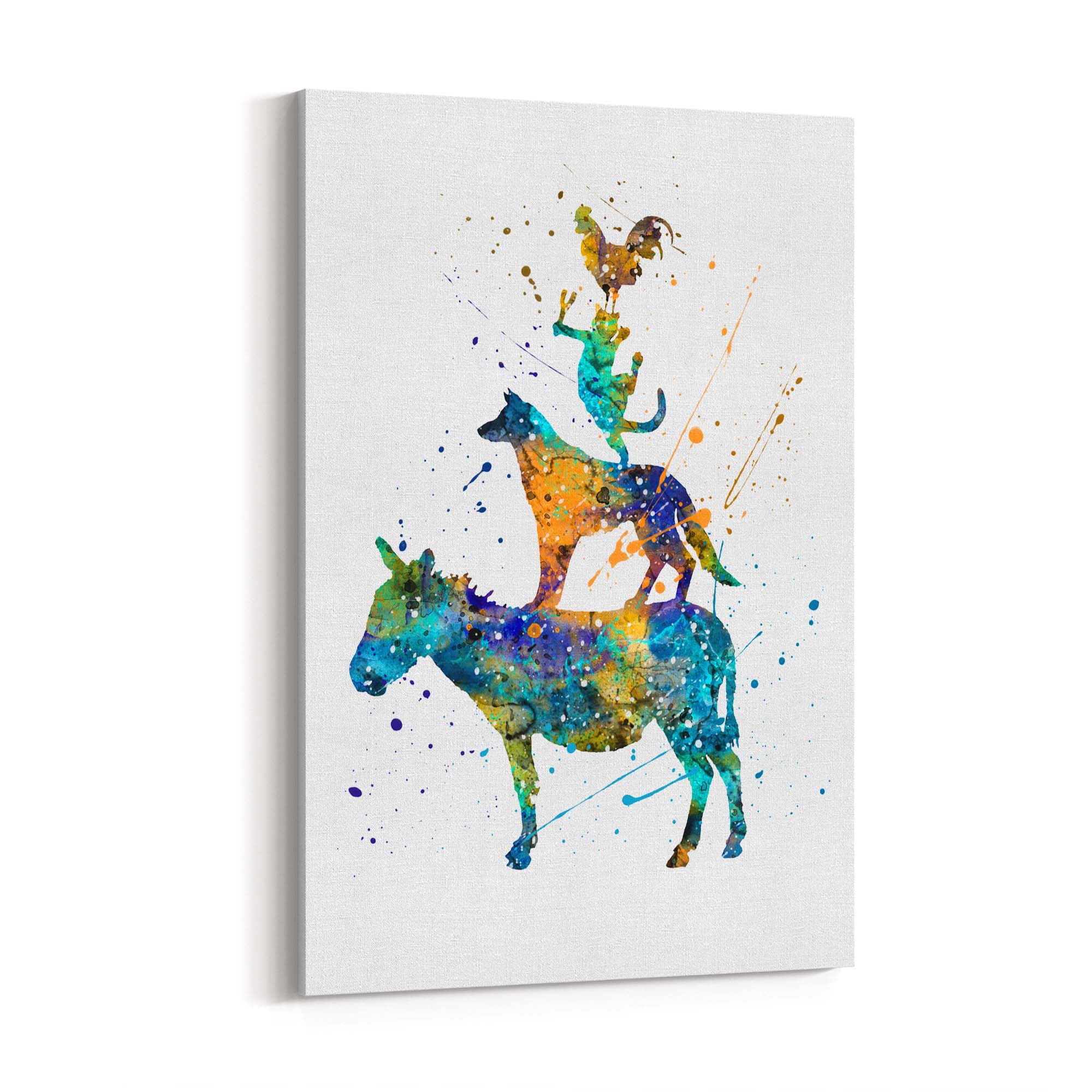 Musicians of Bremen Nursery Story Wall Art