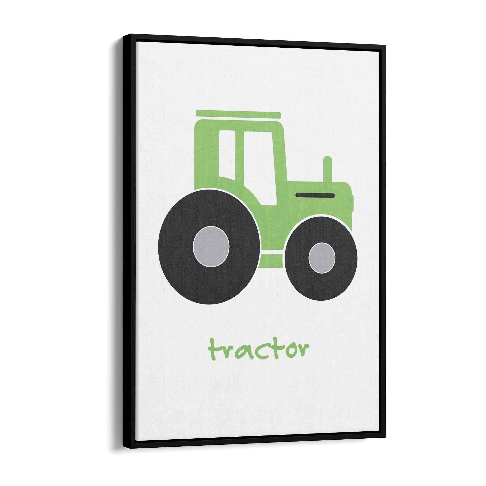 Tractor Cartoon Boys Bedroom Nursery Wall Art