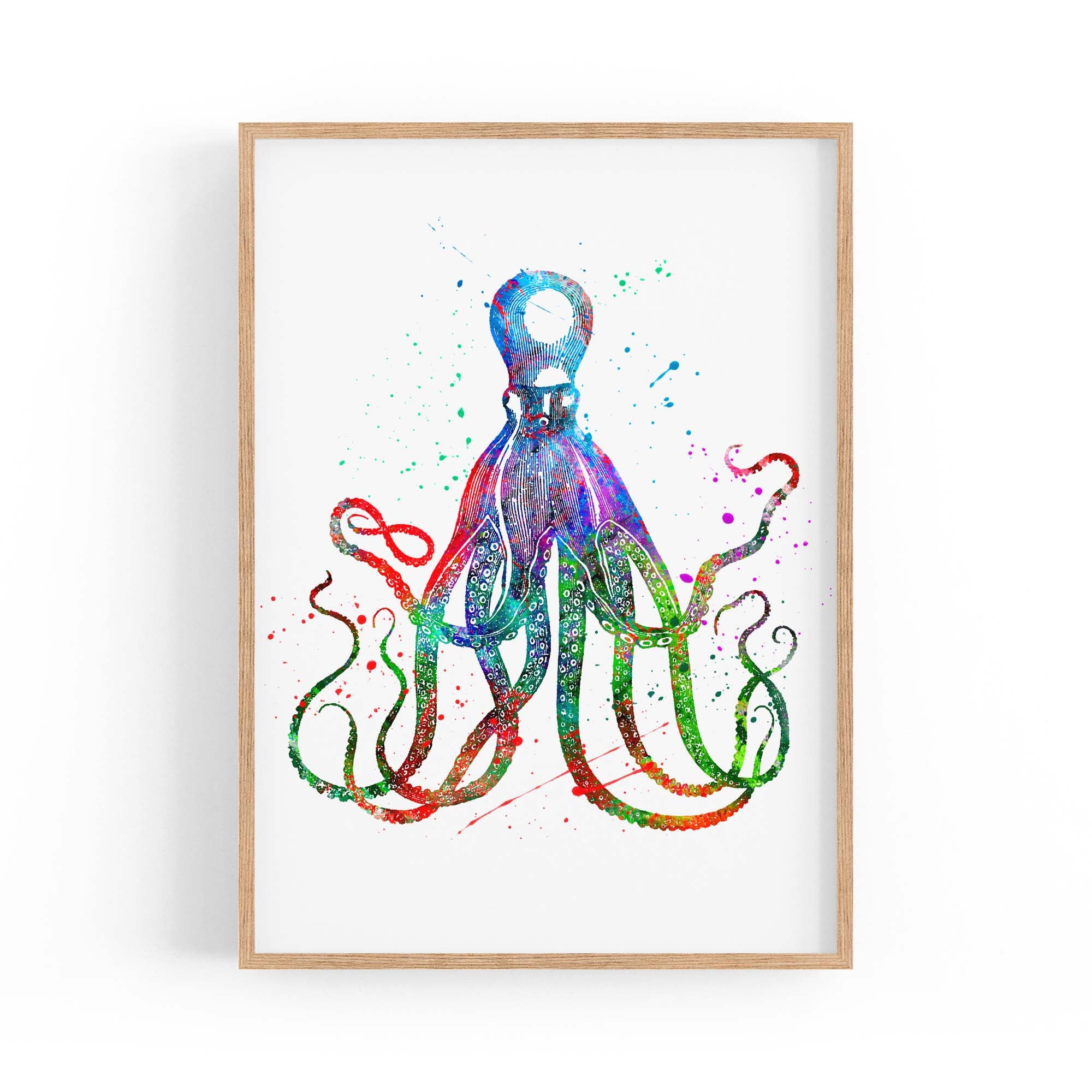 Cite Giant Squid Painting Sealife Nursery Wall Art