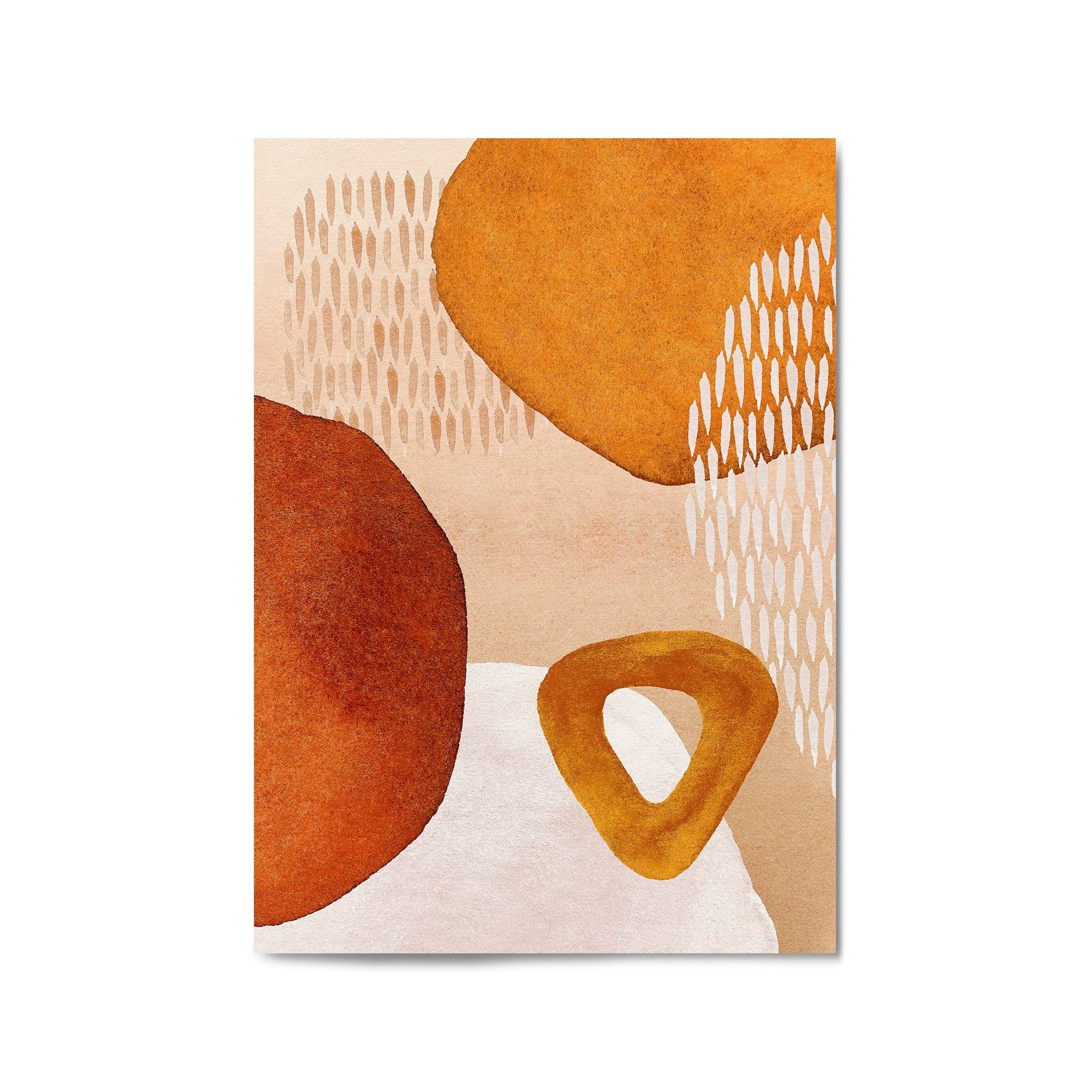 Abstract Modern Watercolour Shapes Painting Wall Art #5