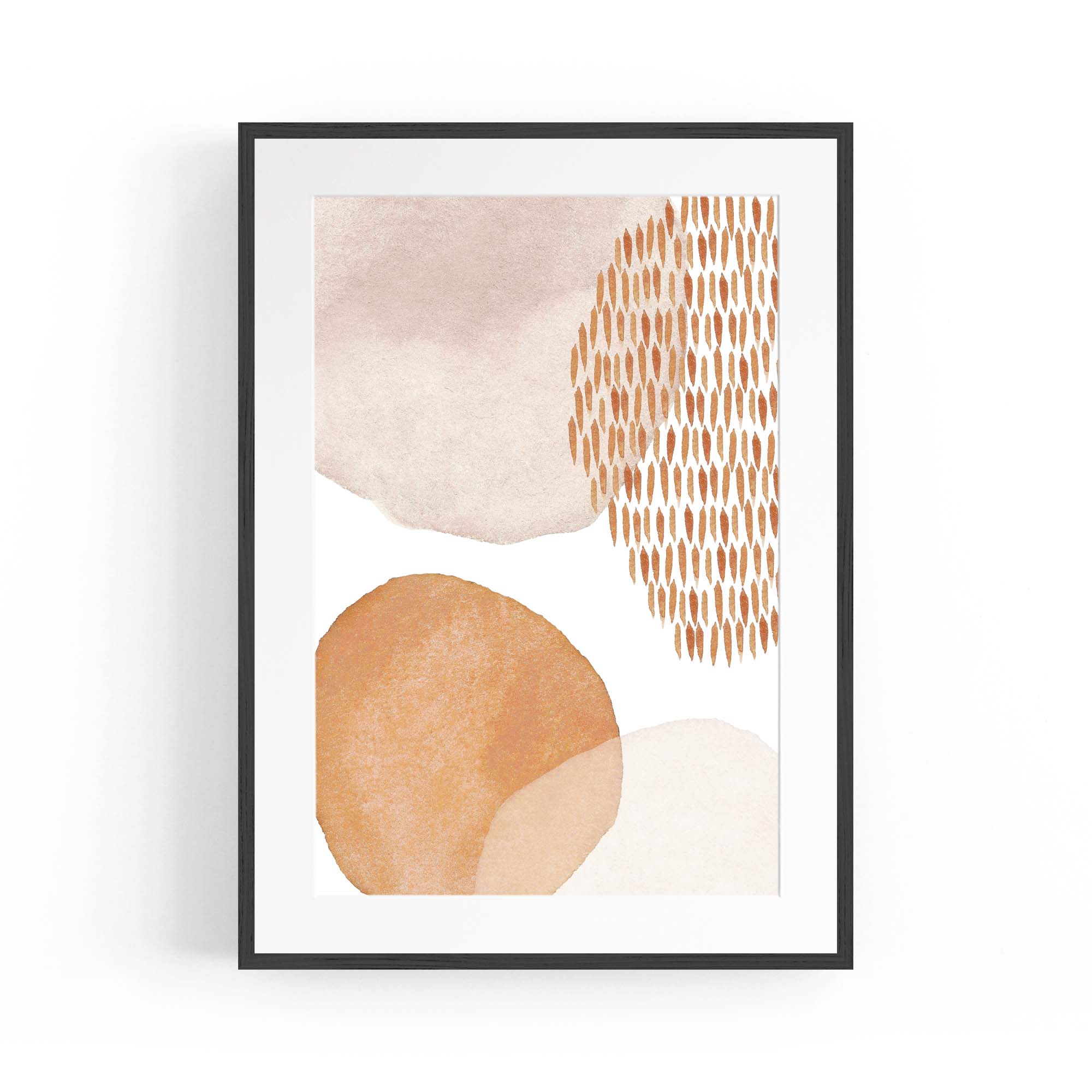 Abstract Modern Watercolour Shapes Painting Wall Art #15