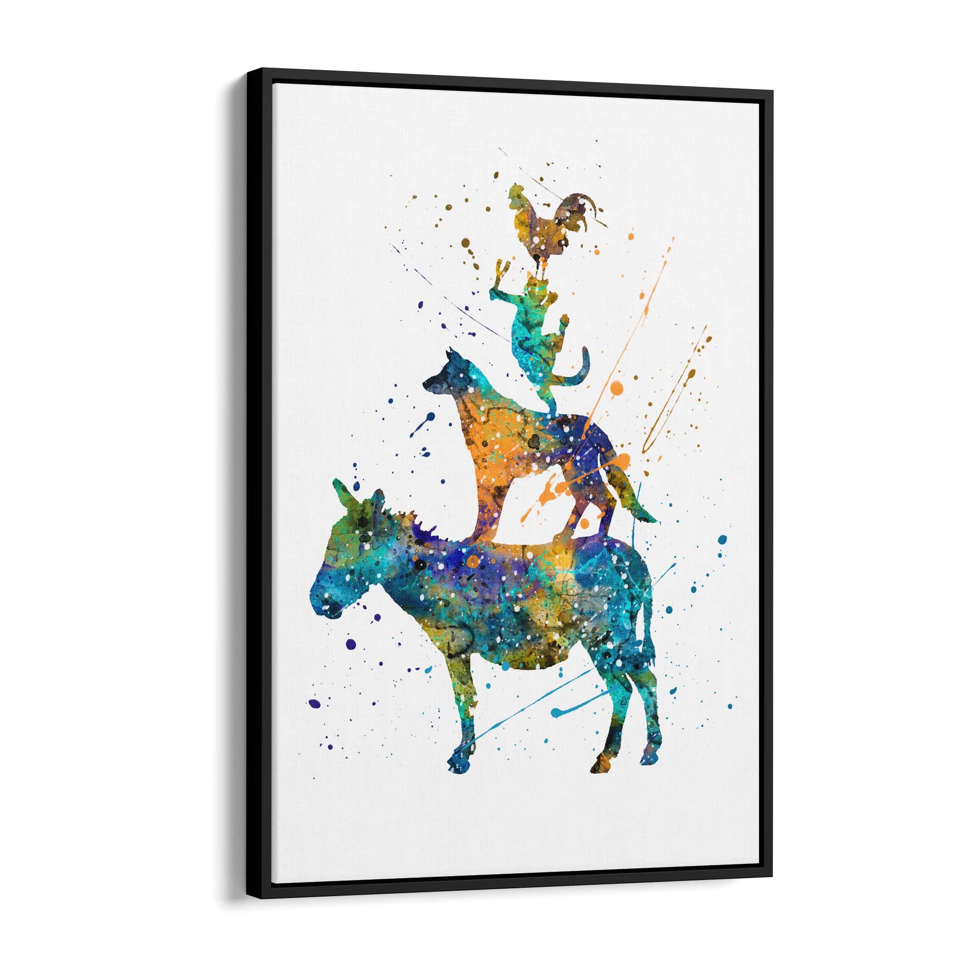 Musicians of Bremen Nursery Story Wall Art