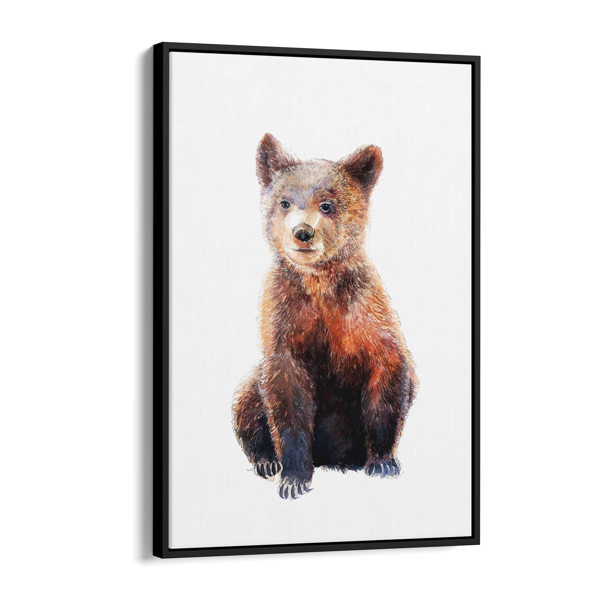 Watercolour Bear Painting Animal Nursery Wall Art