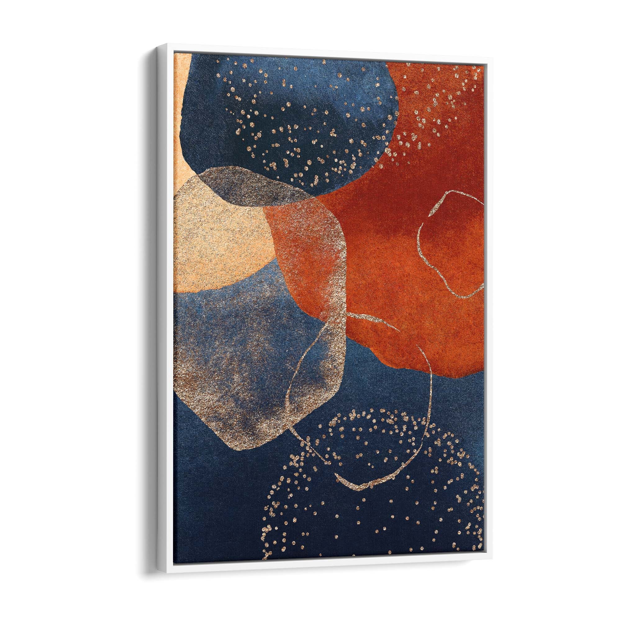 Abstract Modern Watercolour Shapes Painting Wall Art #4