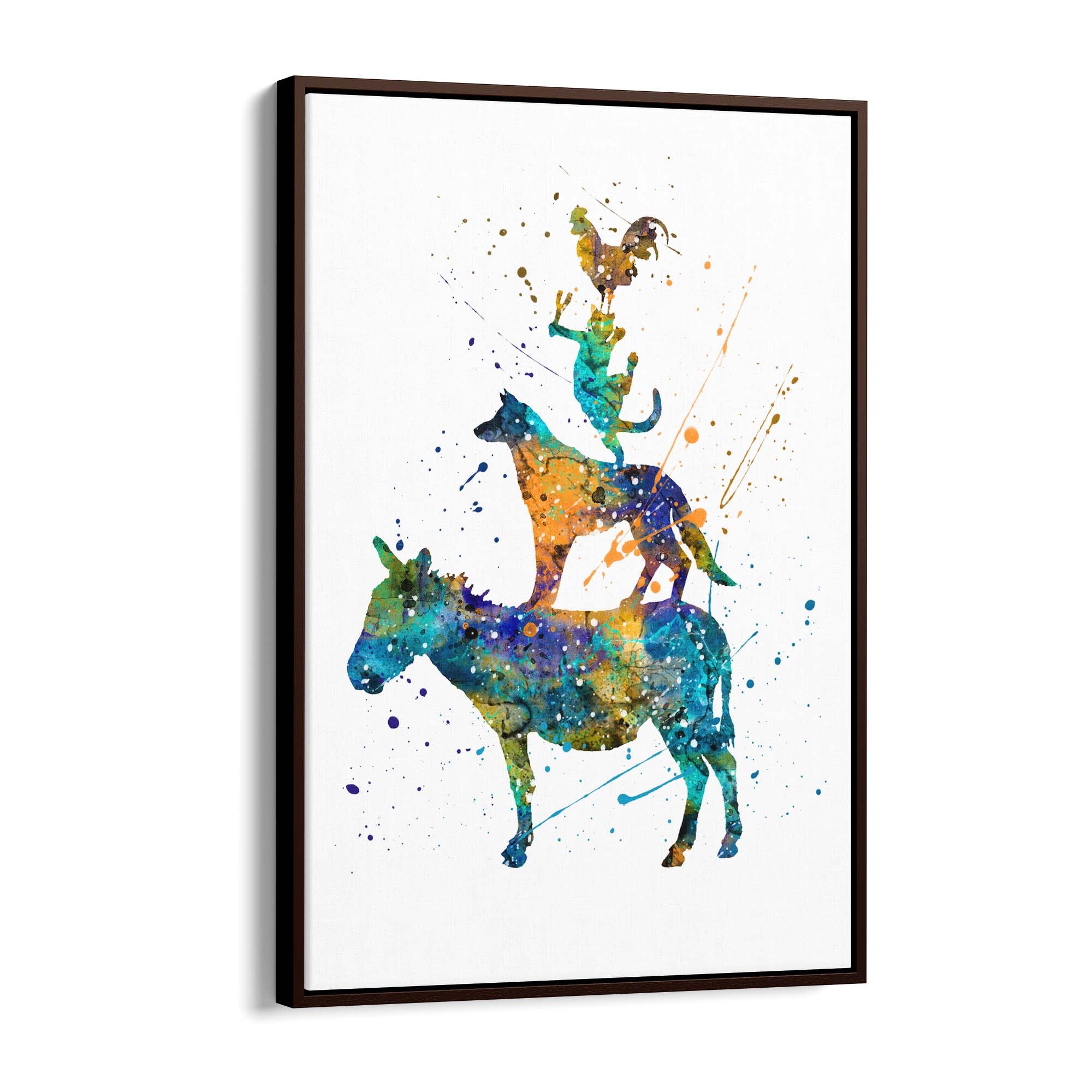 Musicians of Bremen Nursery Story Wall Art