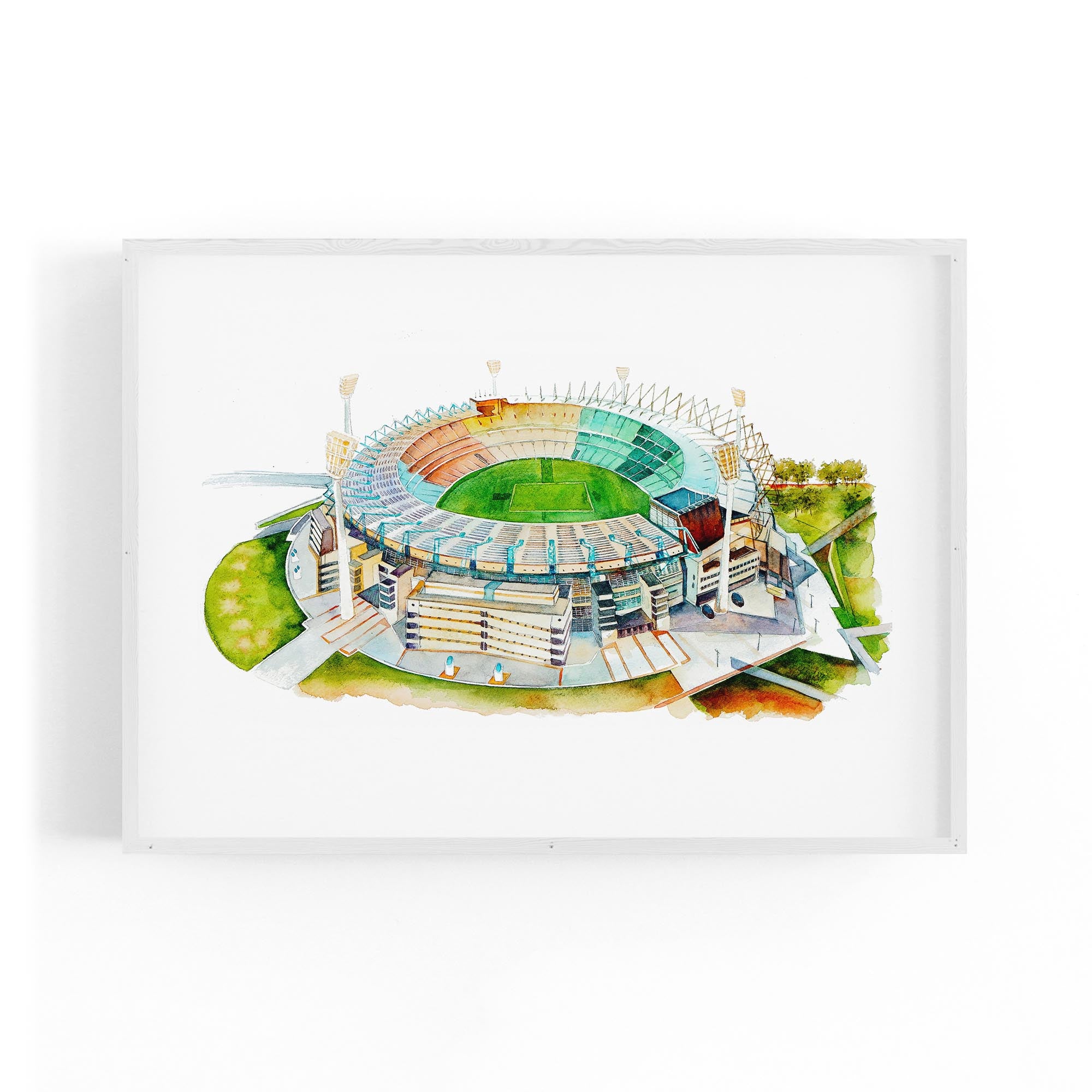 Melbourne Cricket Ground Watercolour MCG Wall Art