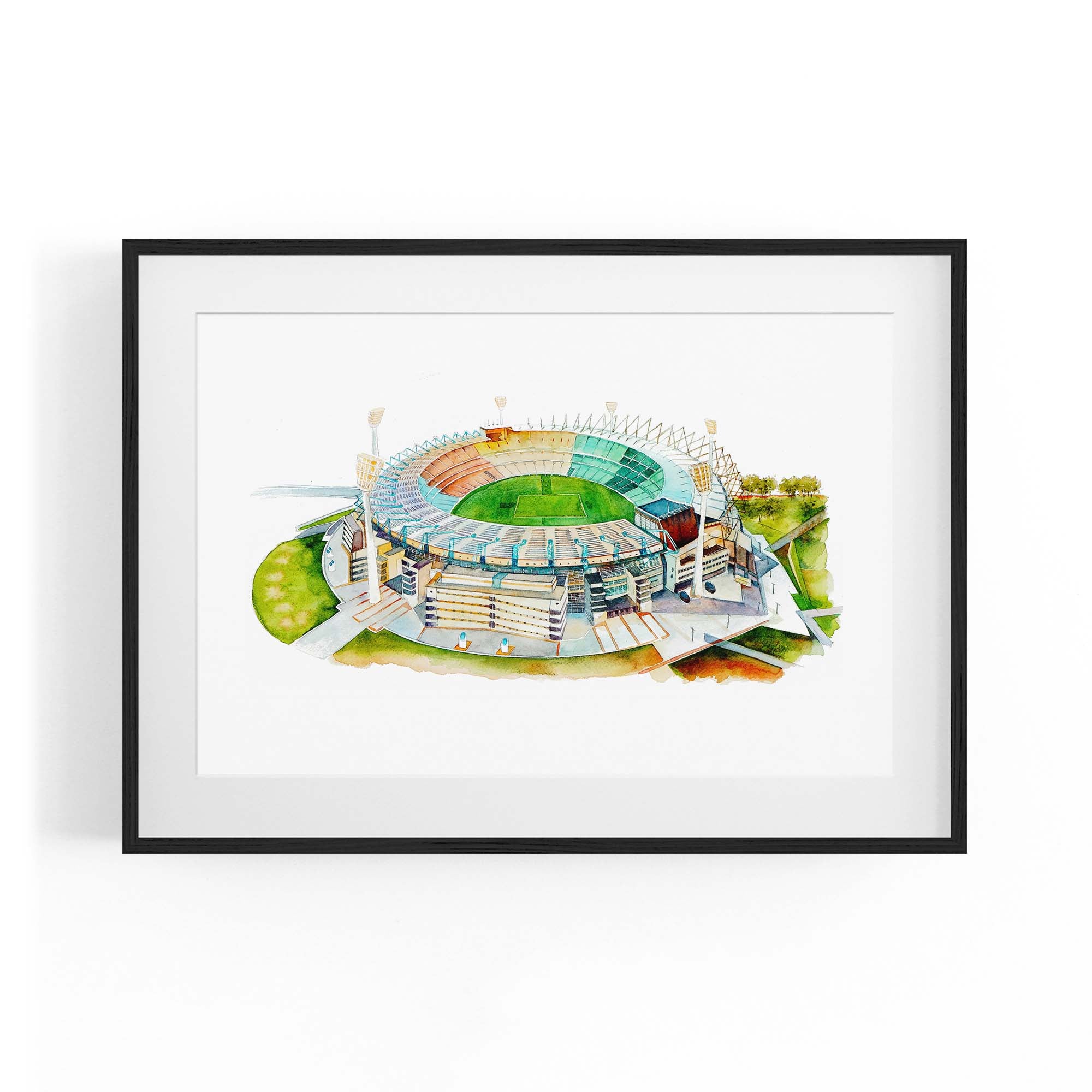 Melbourne Cricket Ground Watercolour MCG Wall Art
