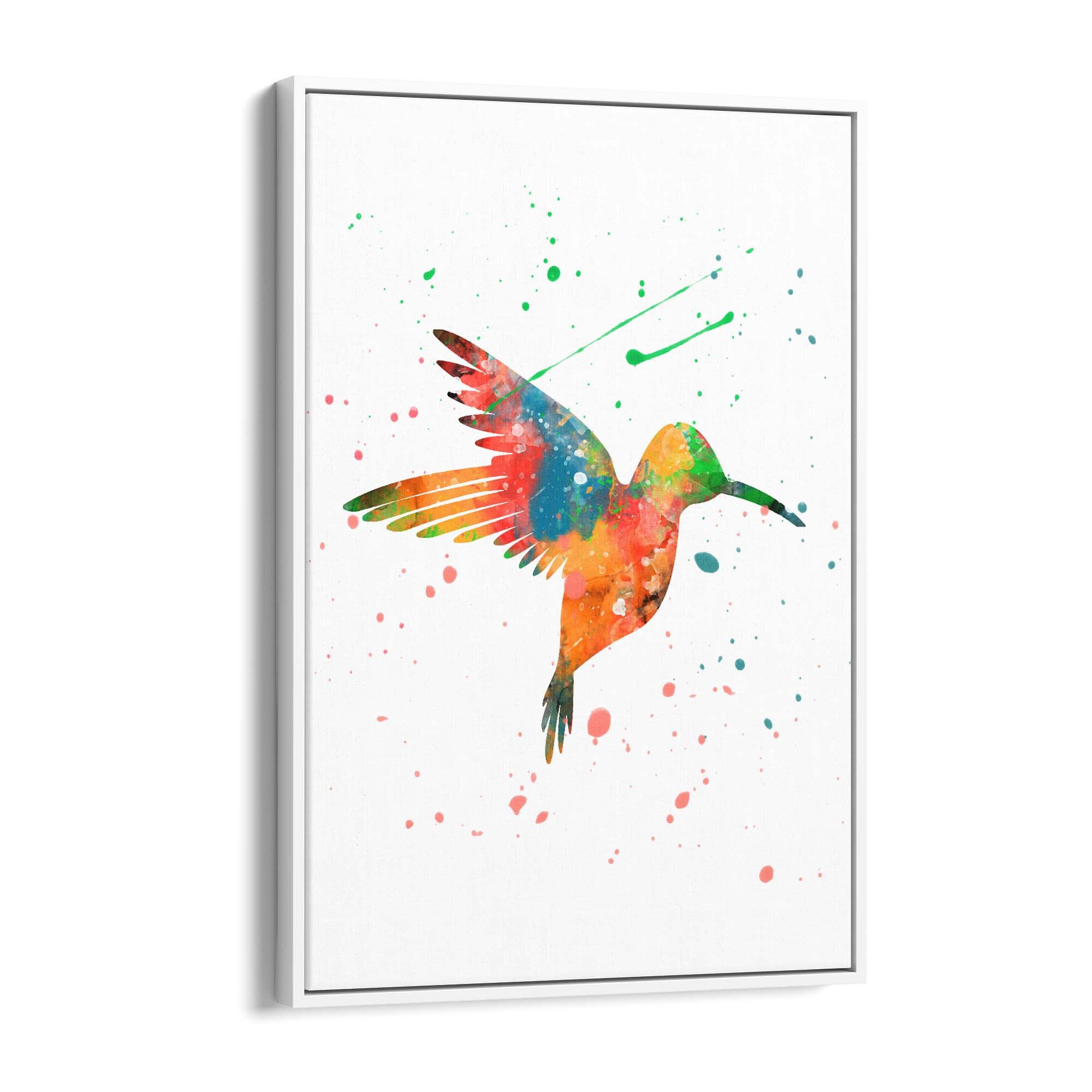 Watercolour Hummingbird Bird Nursery Wall Art #1