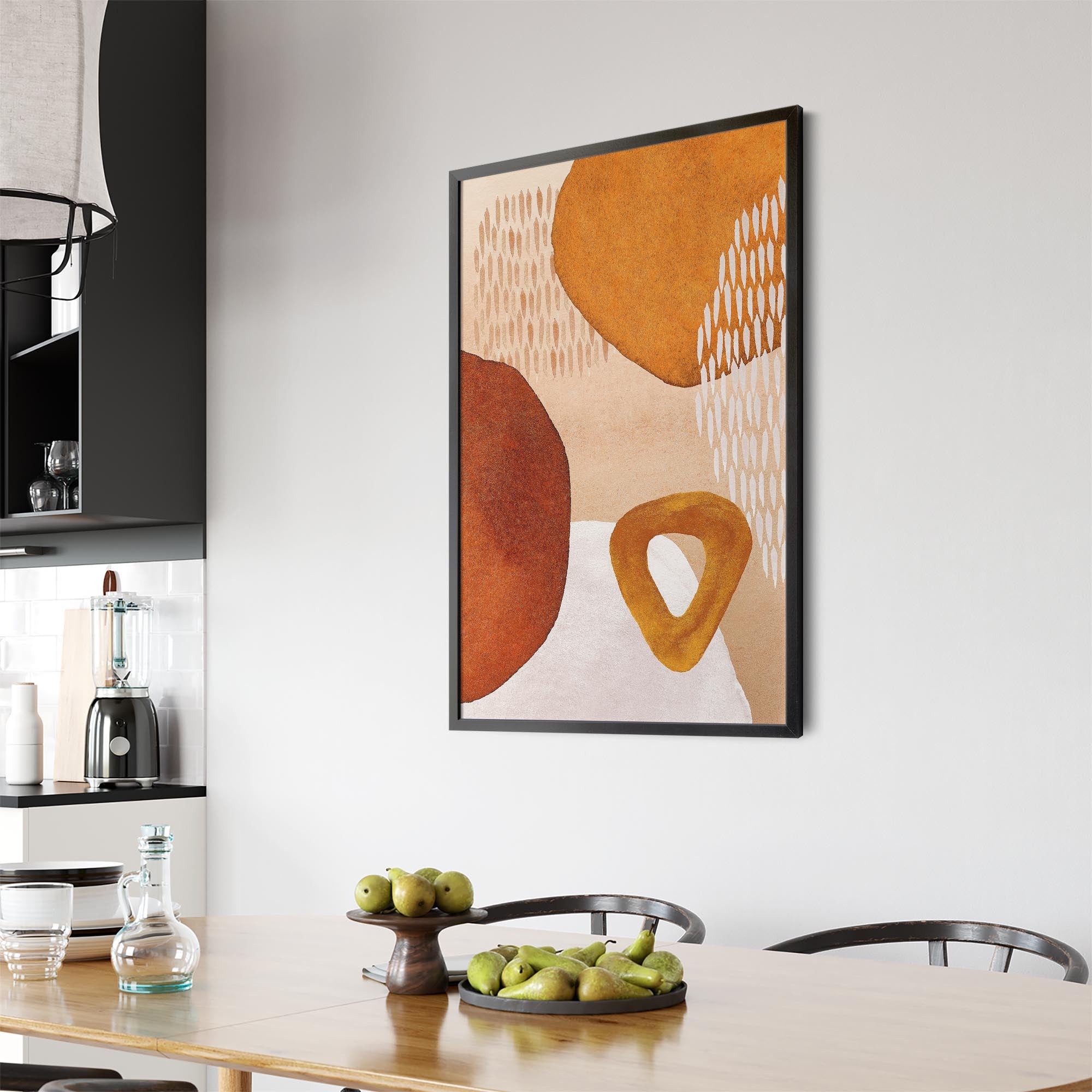 Abstract Modern Watercolour Shapes Painting Wall Art #5