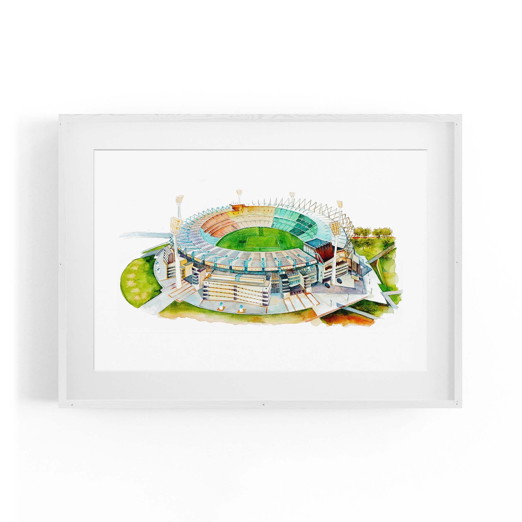 Melbourne Cricket Ground Watercolour MCG Wall Art