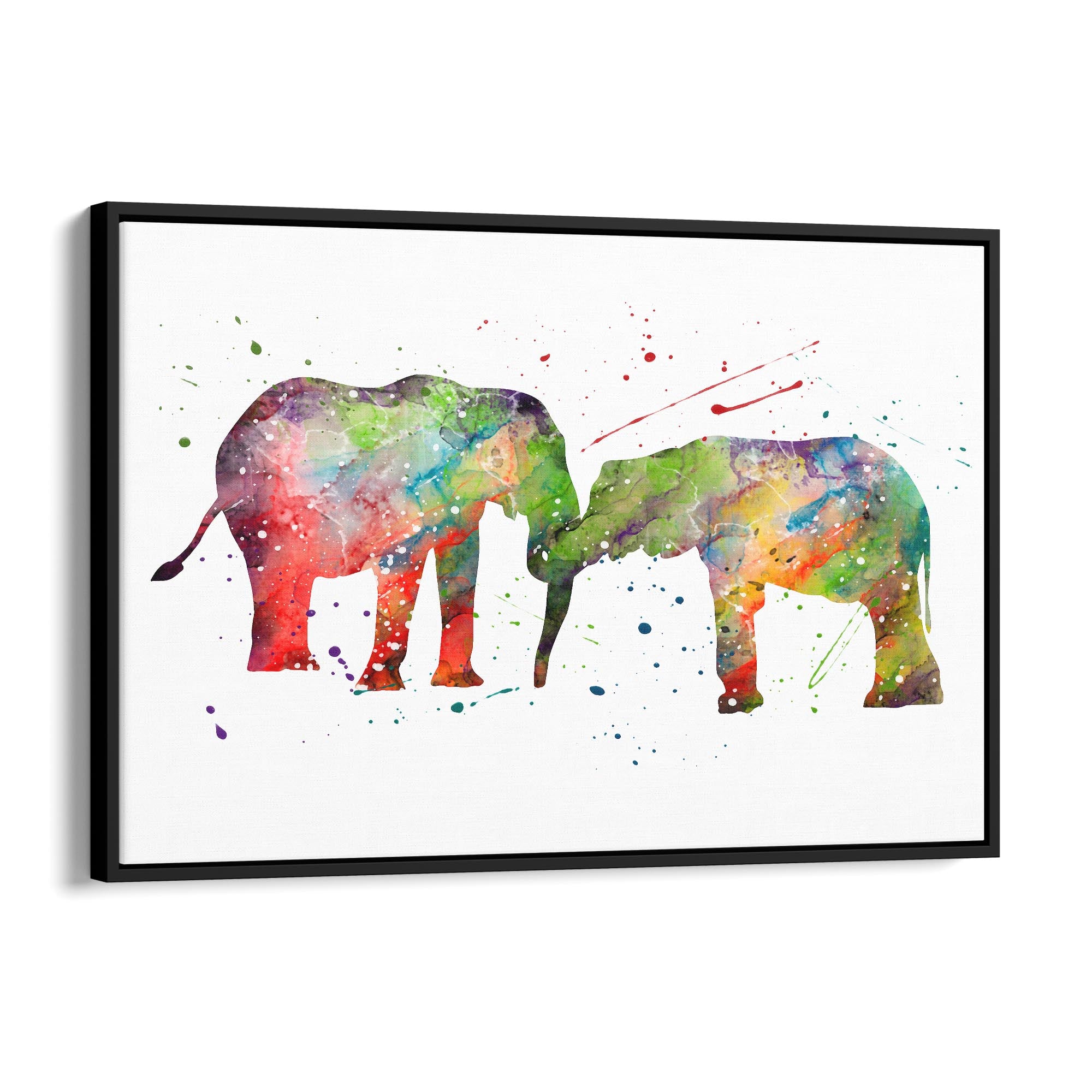 Elephant Family Nursery Babys Bedroom Wall Art