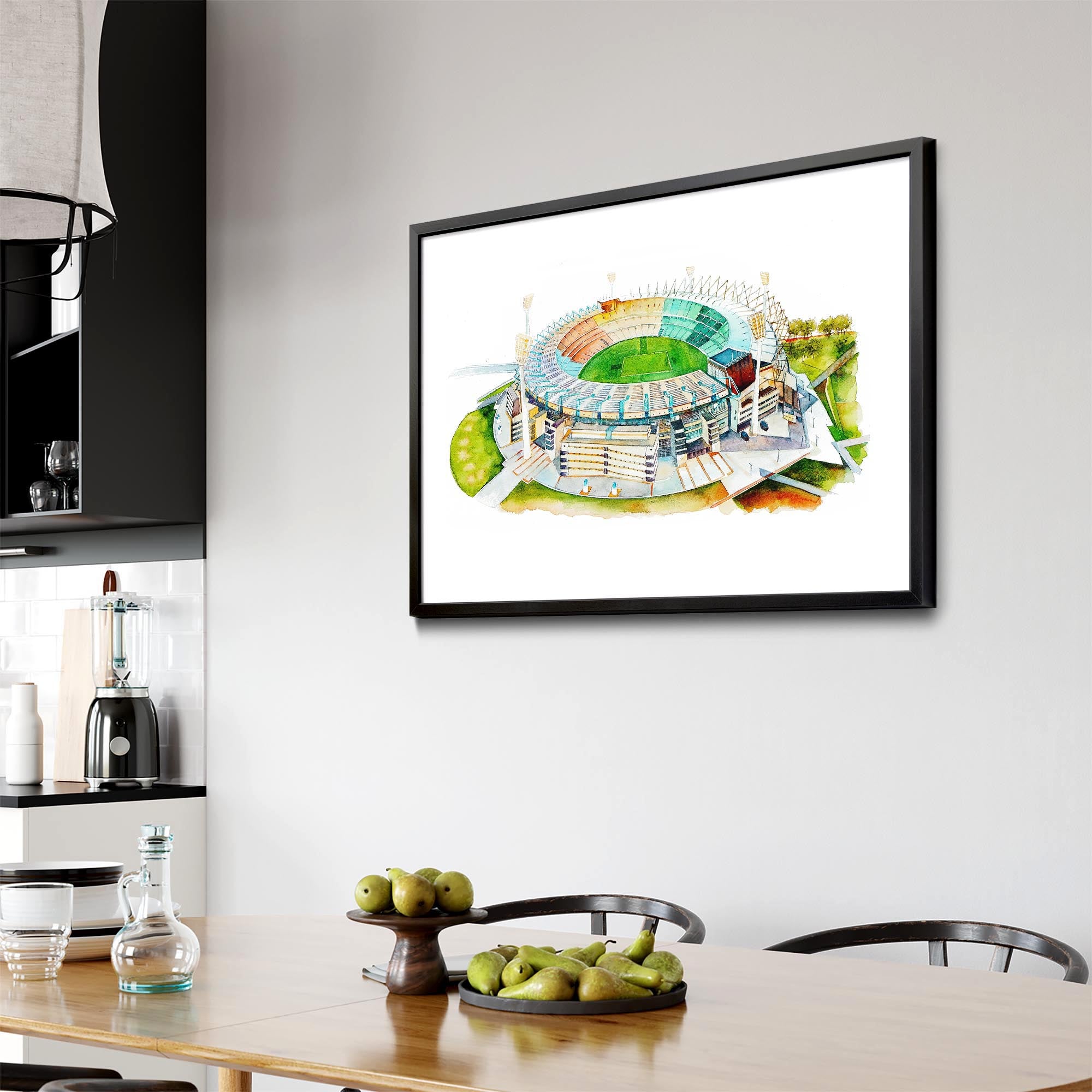Melbourne Cricket Ground Watercolour MCG Wall Art