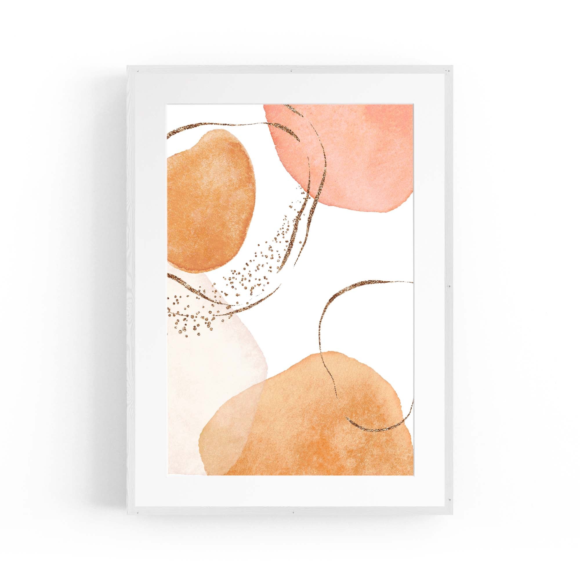 Abstract Modern Watercolour Shapes Painting Wall Art #11