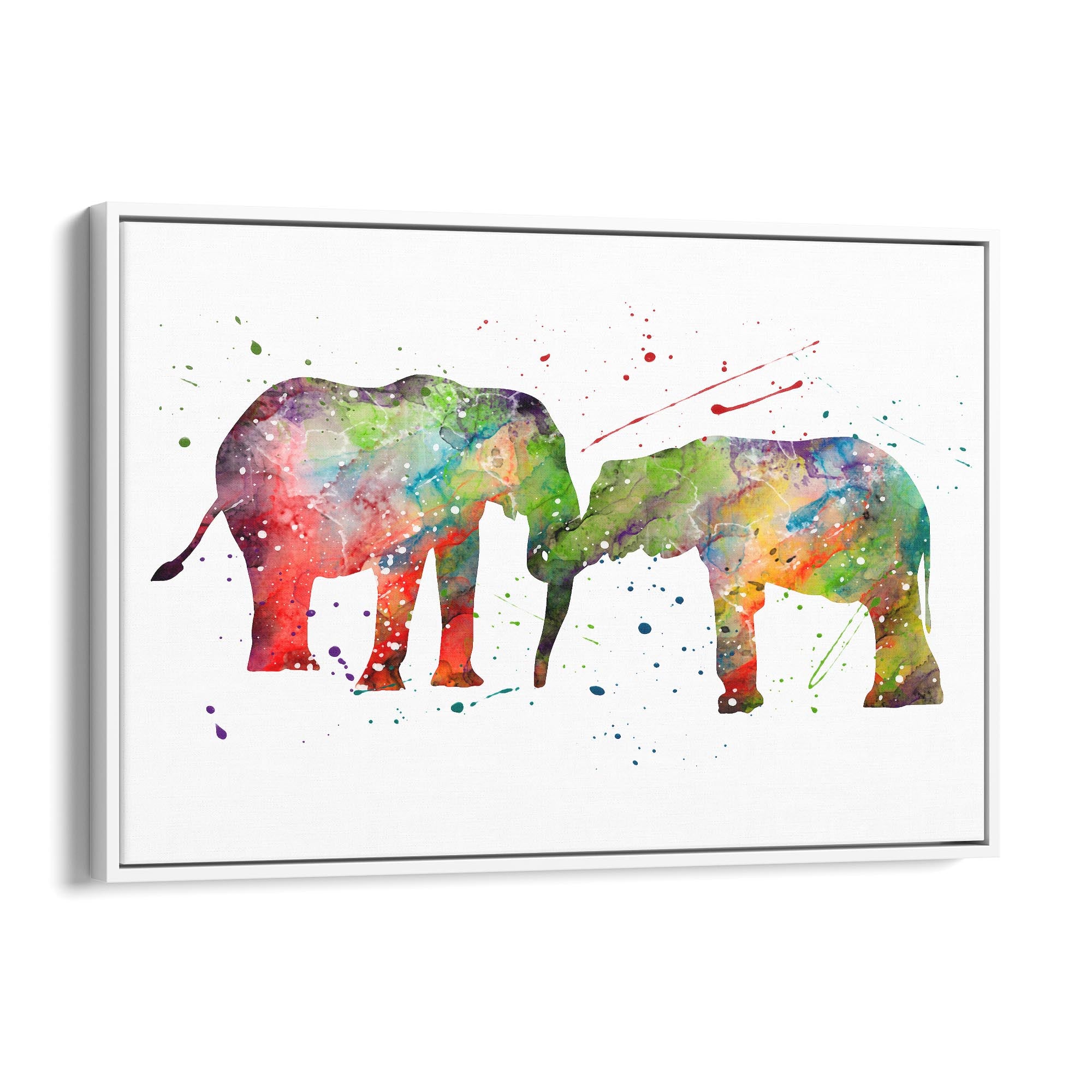 Elephant Family Nursery Babys Bedroom Wall Art