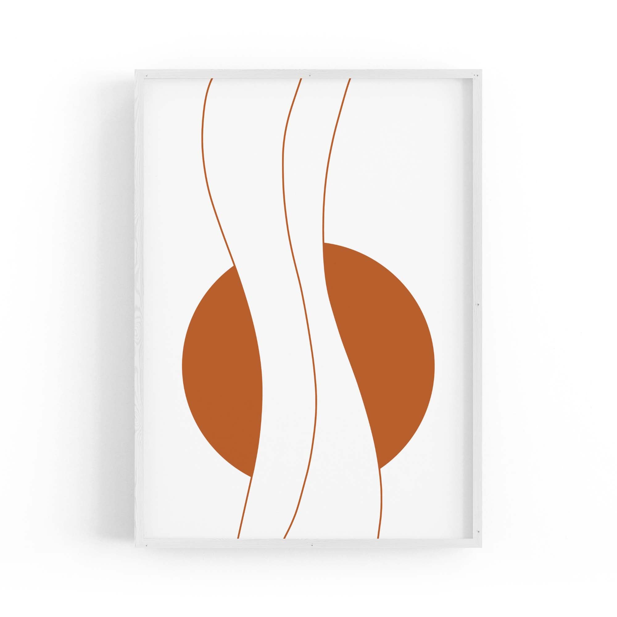 Minimal Waves Line Abstract Wall Art #6