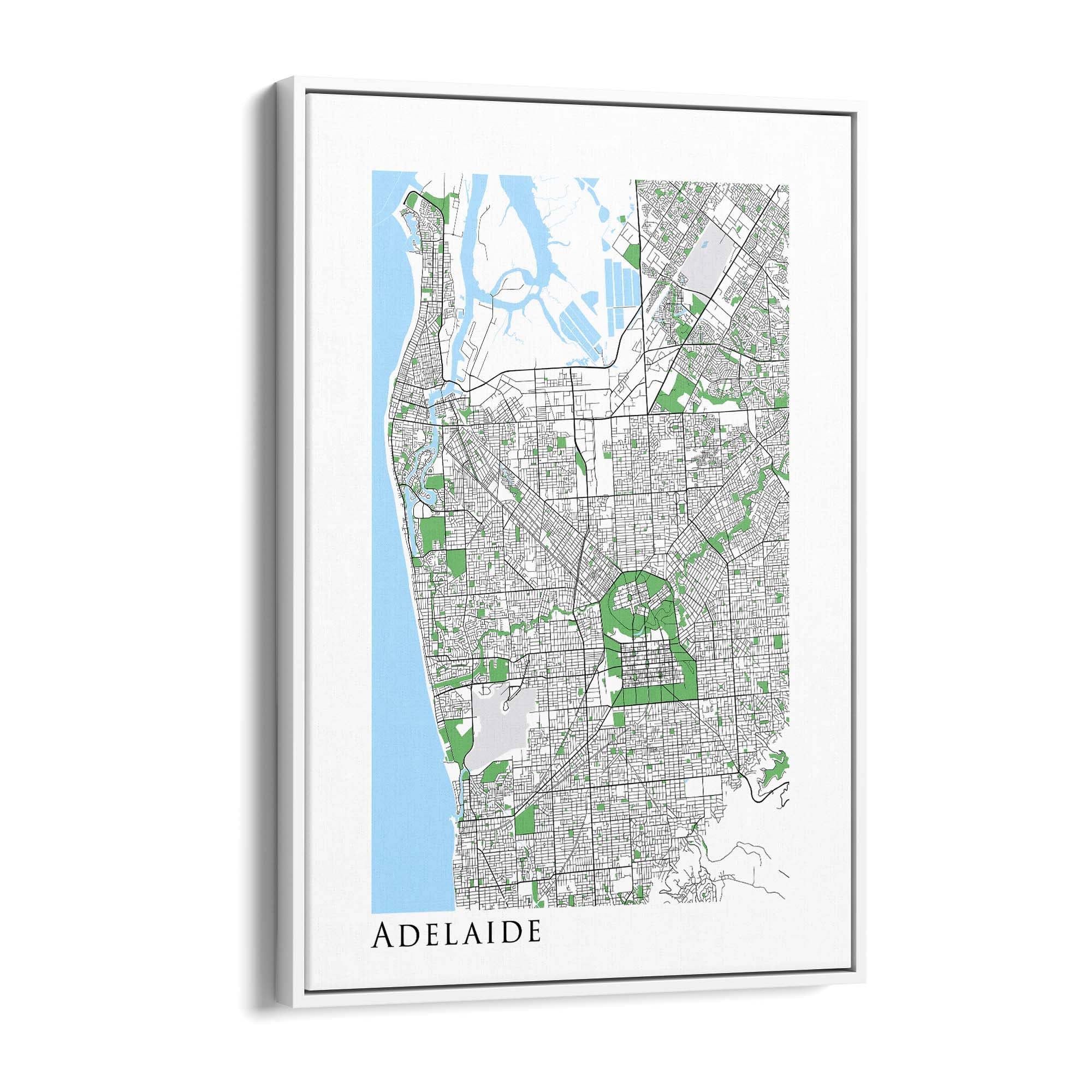 Minimal Adelaide Map South Australia Wall Art