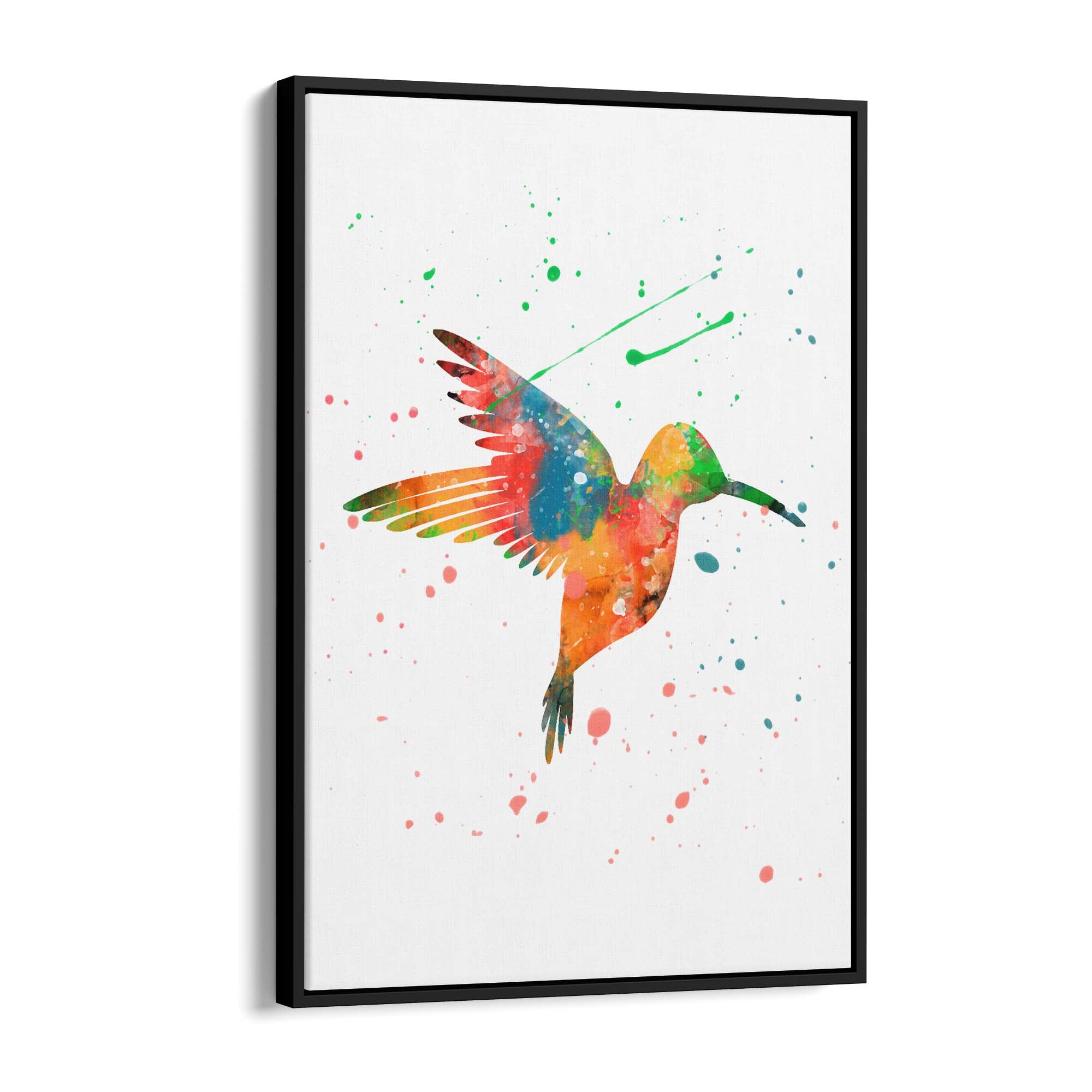 Watercolour Hummingbird Bird Nursery Wall Art #1