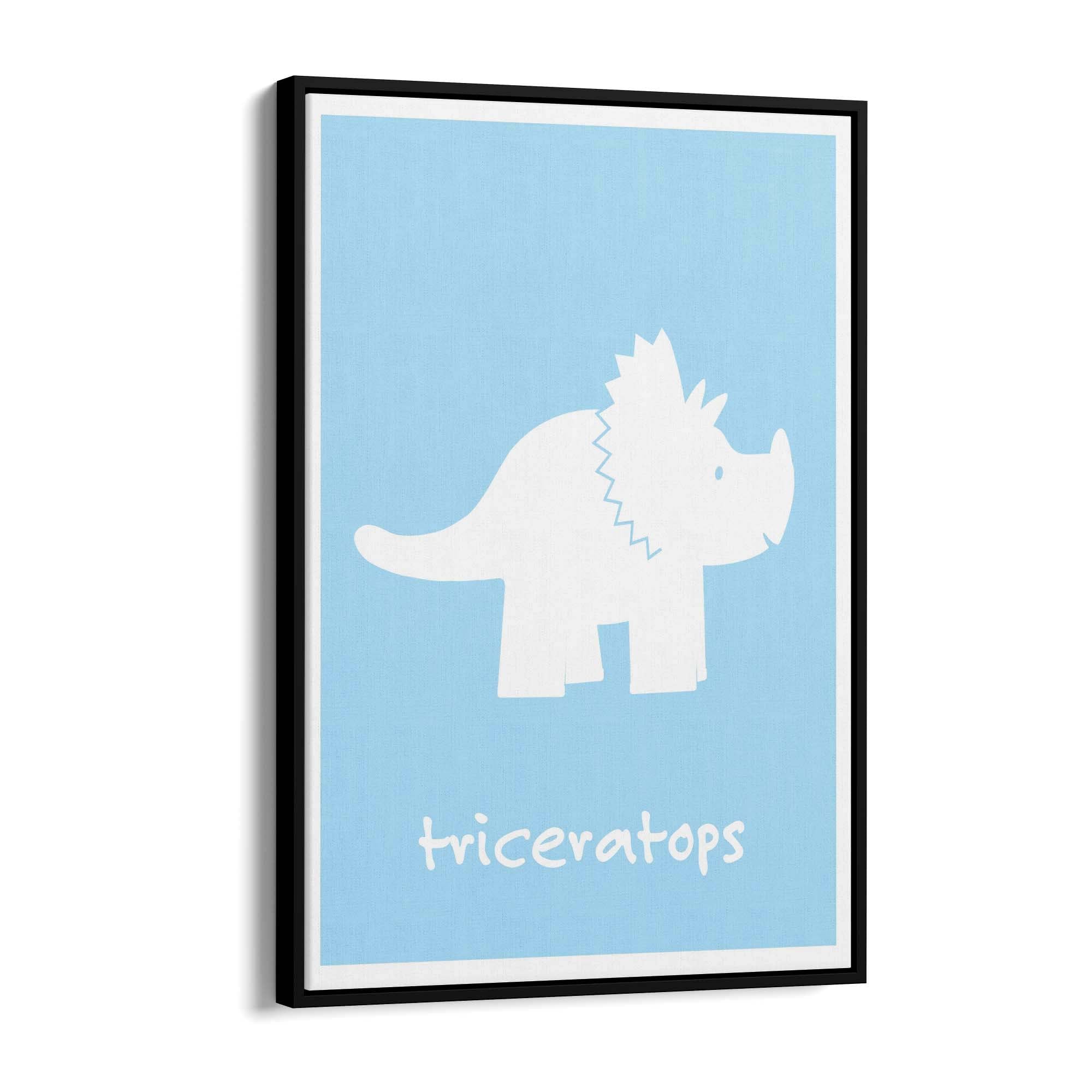 Tricerotops Dinosaur Boys Bedroom Nursery Wall Art