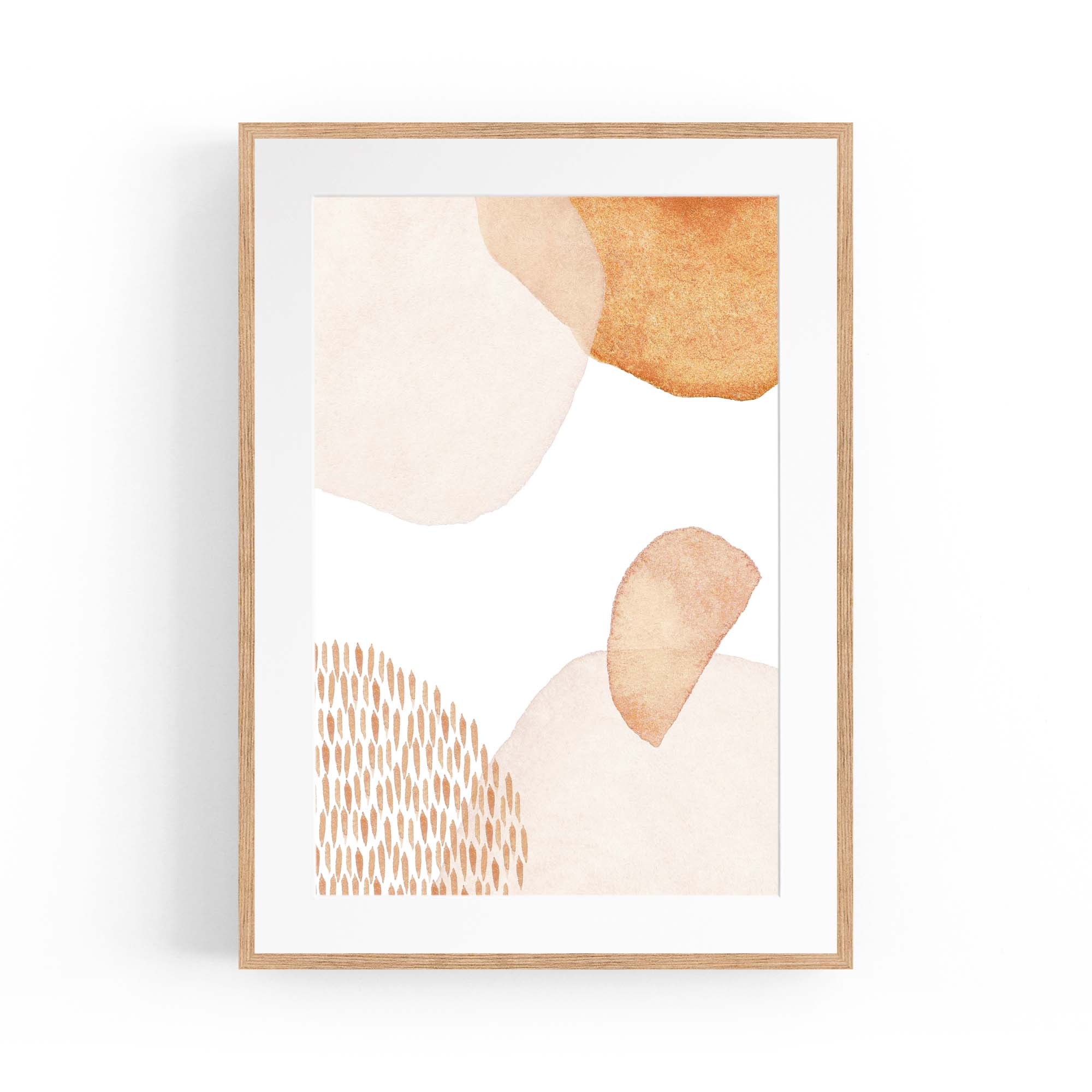 Abstract Modern Watercolour Shapes Painting Wall Art #14