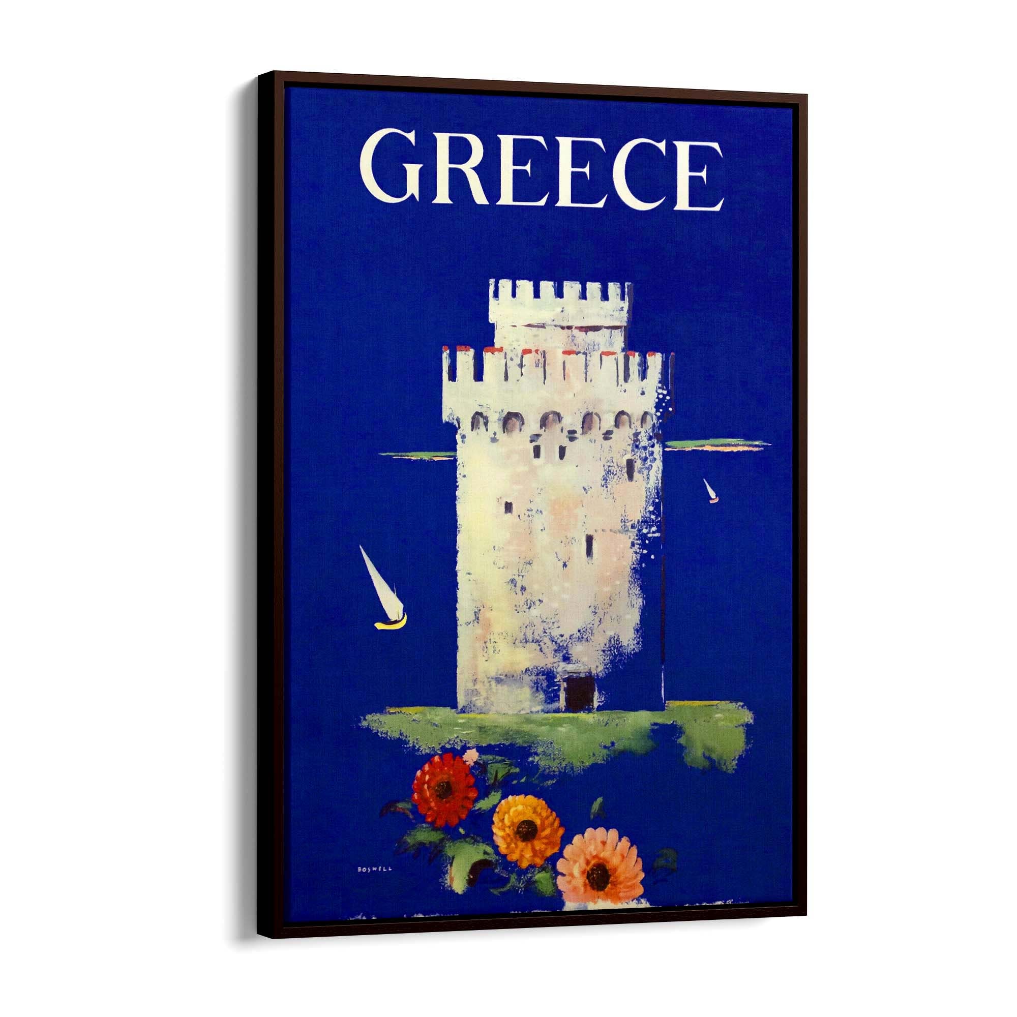 Thessaloniki Greece Vintage Travel Advert Wall Art