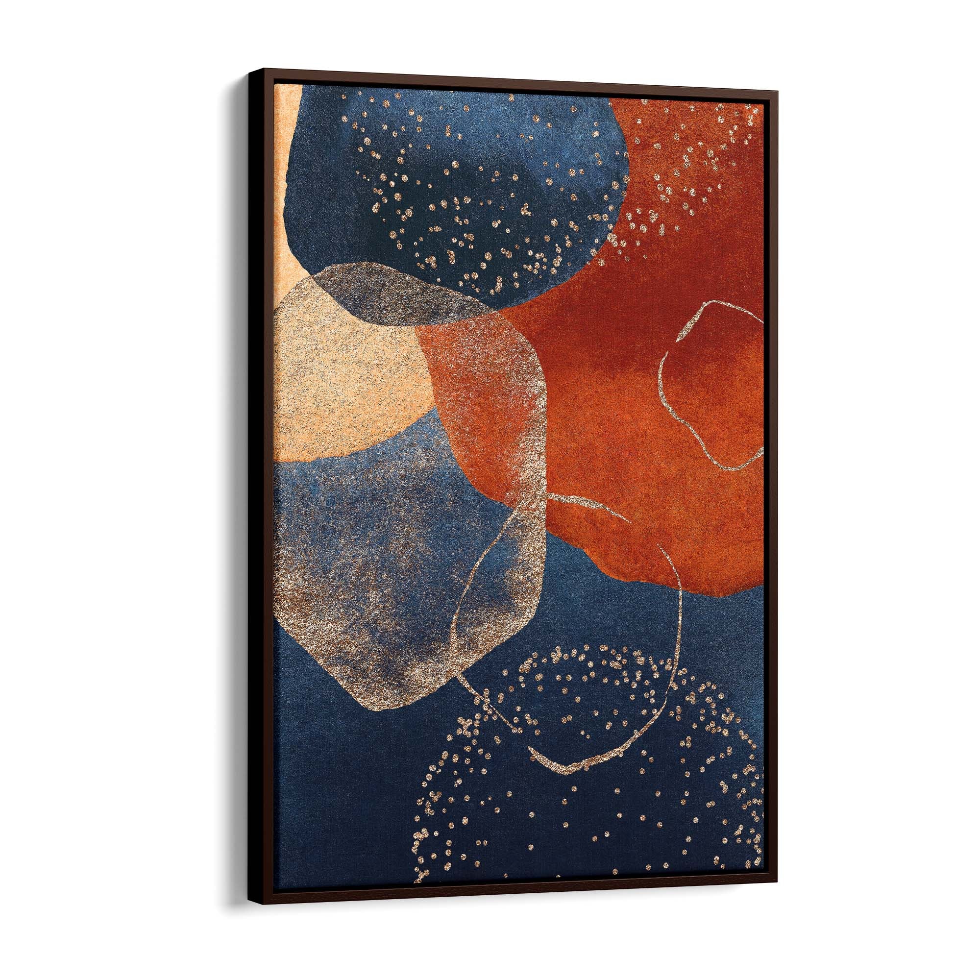 Abstract Modern Watercolour Shapes Painting Wall Art #4