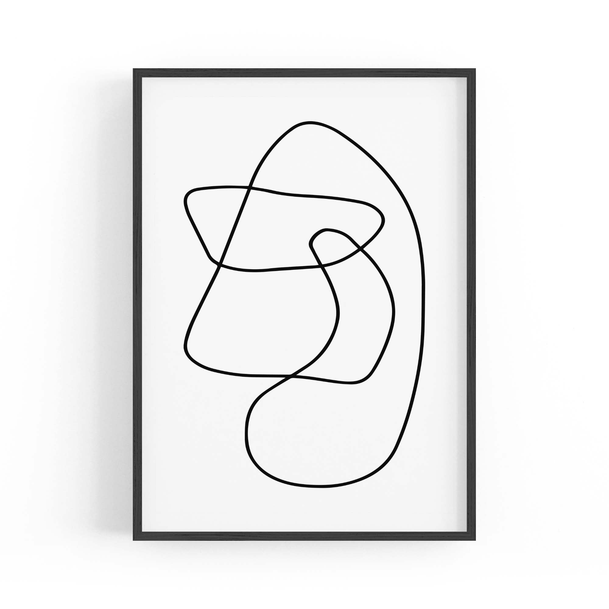 Minimal Abstract Modern Line Artwork Wall Art #3
