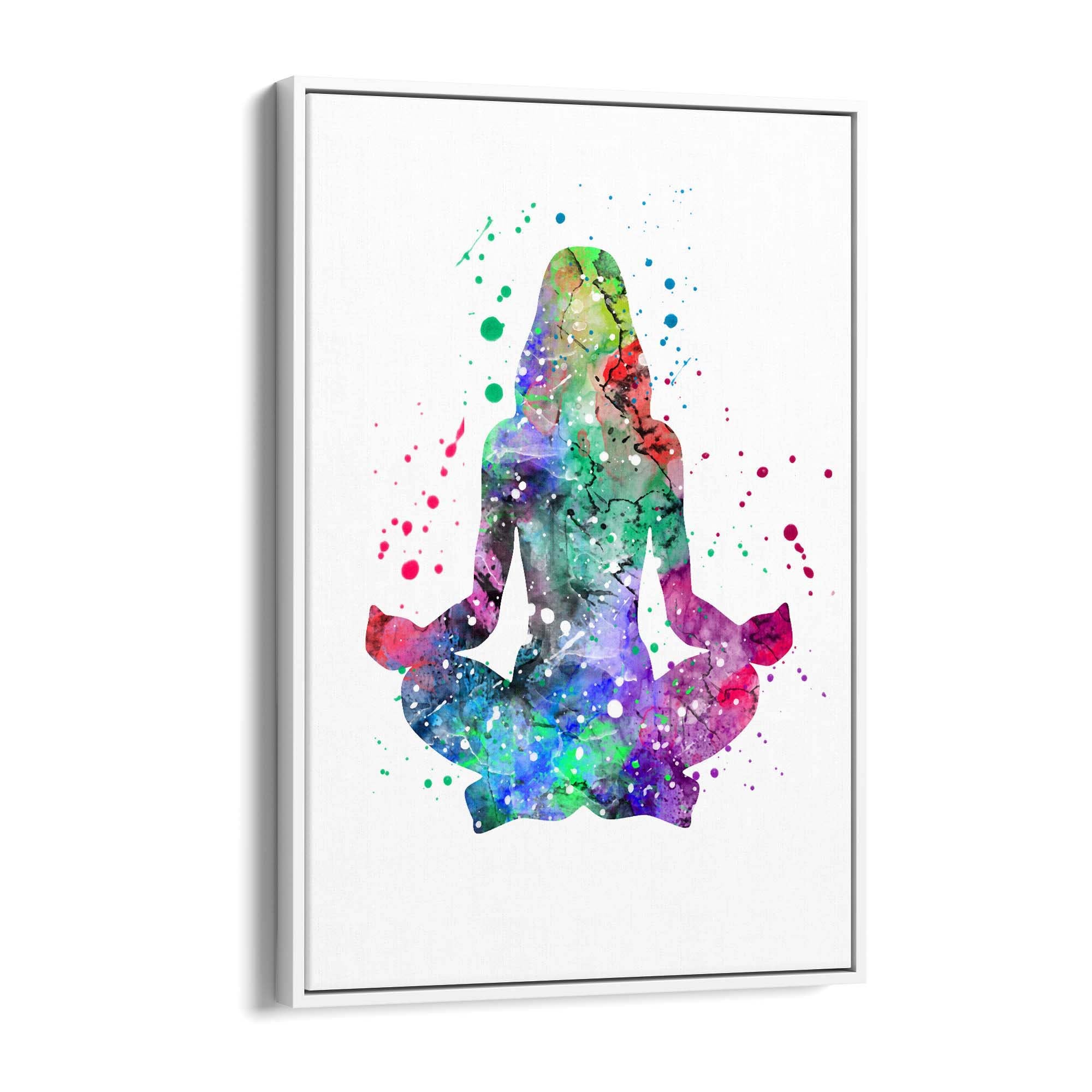 Watercolour Yoga Pose Studio Gift Wall Art