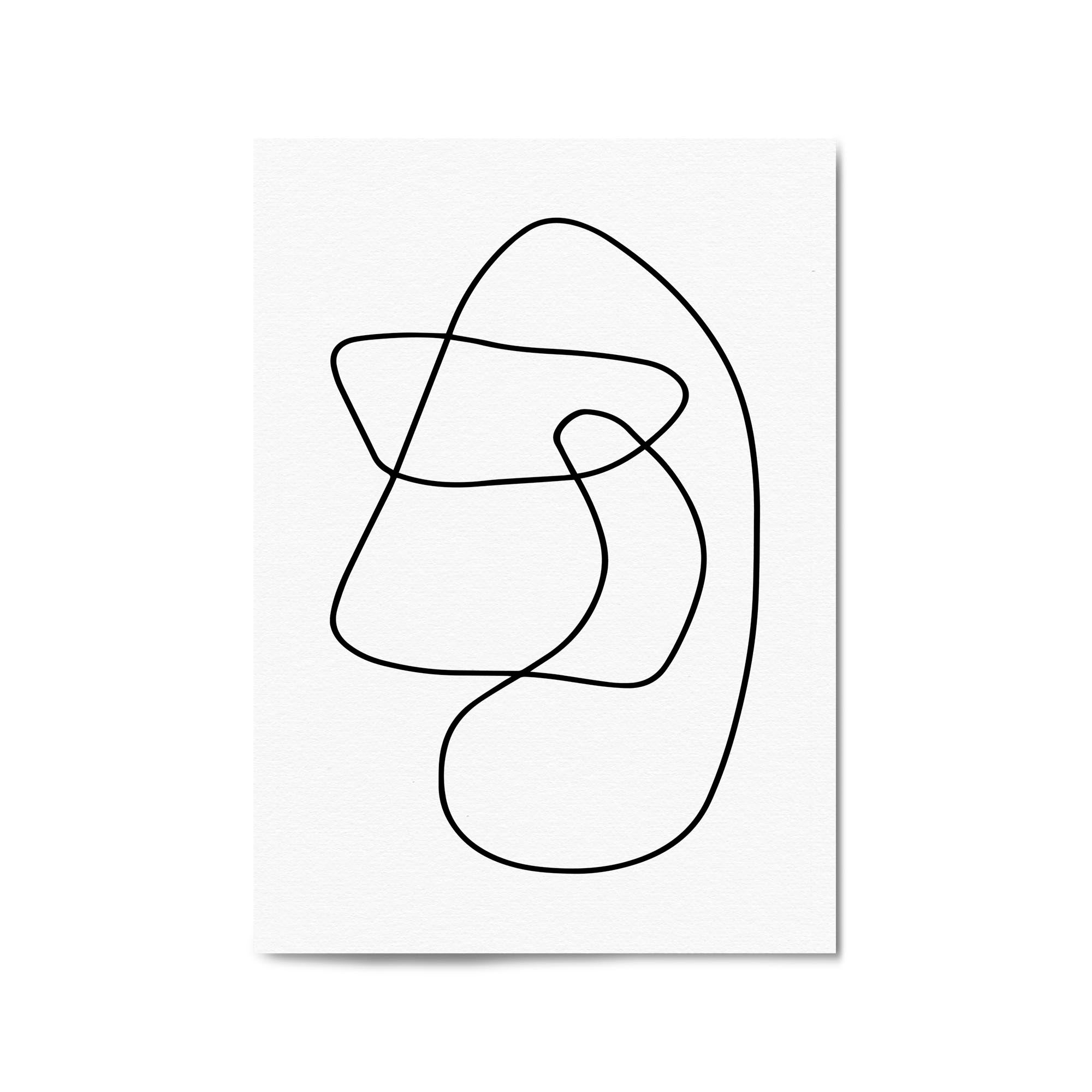 Minimal Abstract Modern Line Artwork Wall Art #3