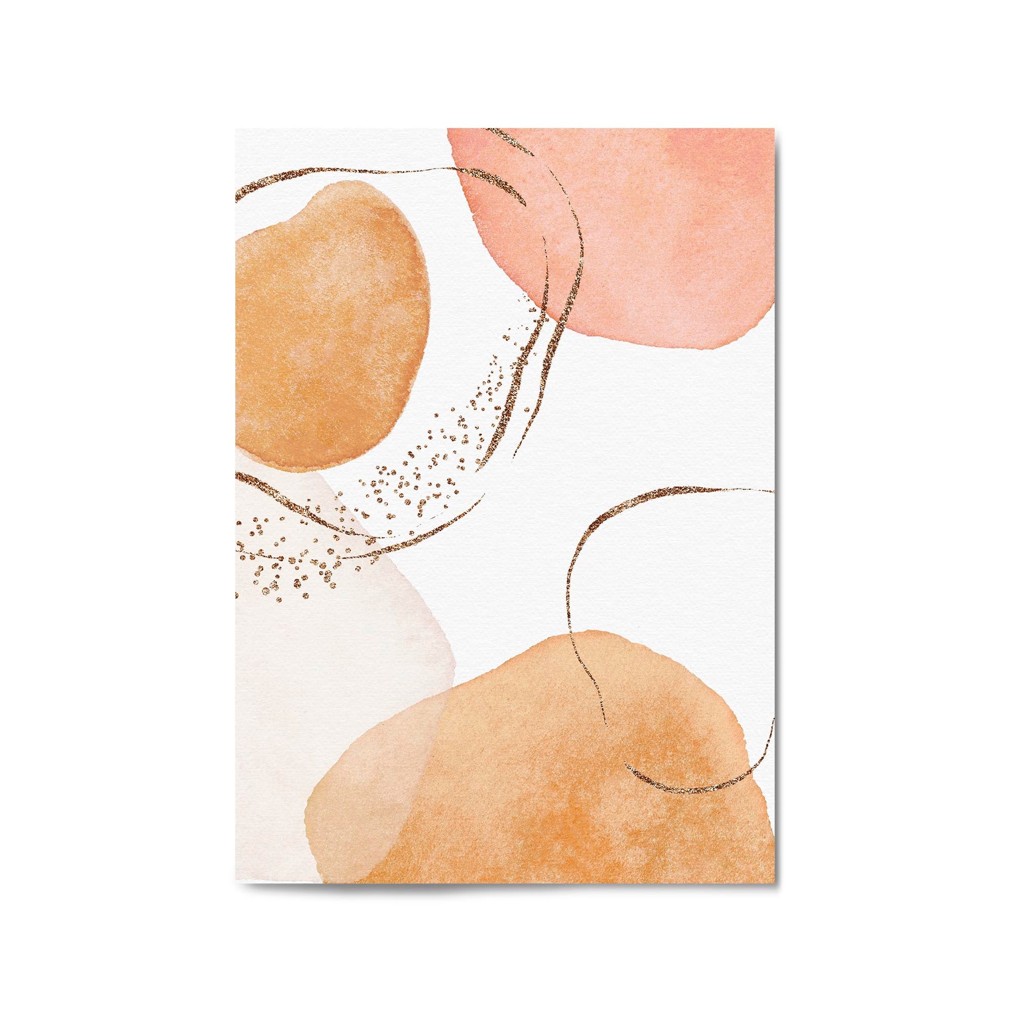 Abstract Modern Watercolour Shapes Painting Wall Art #11