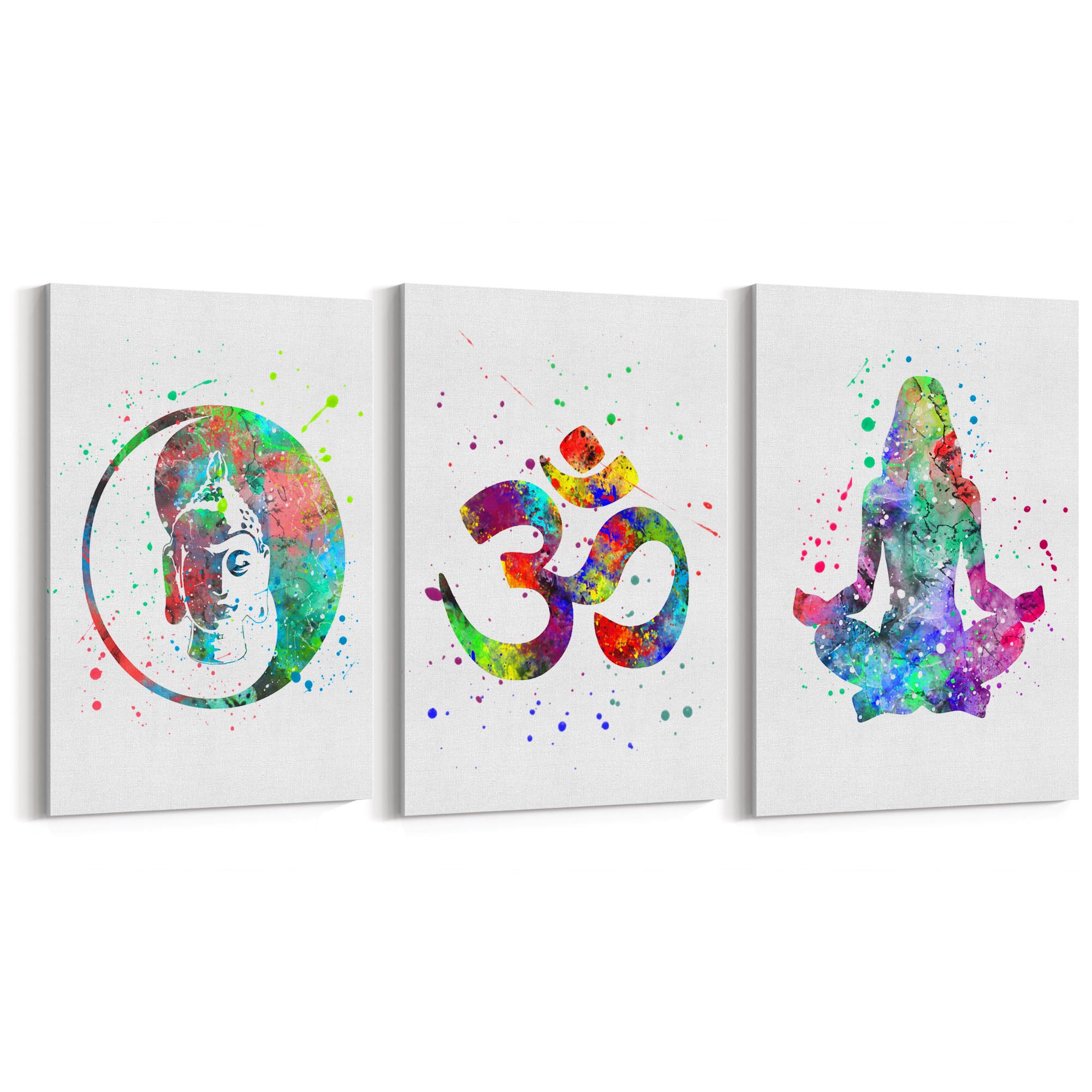 Set of Yoga Studio Watercolour Calming Wall Art