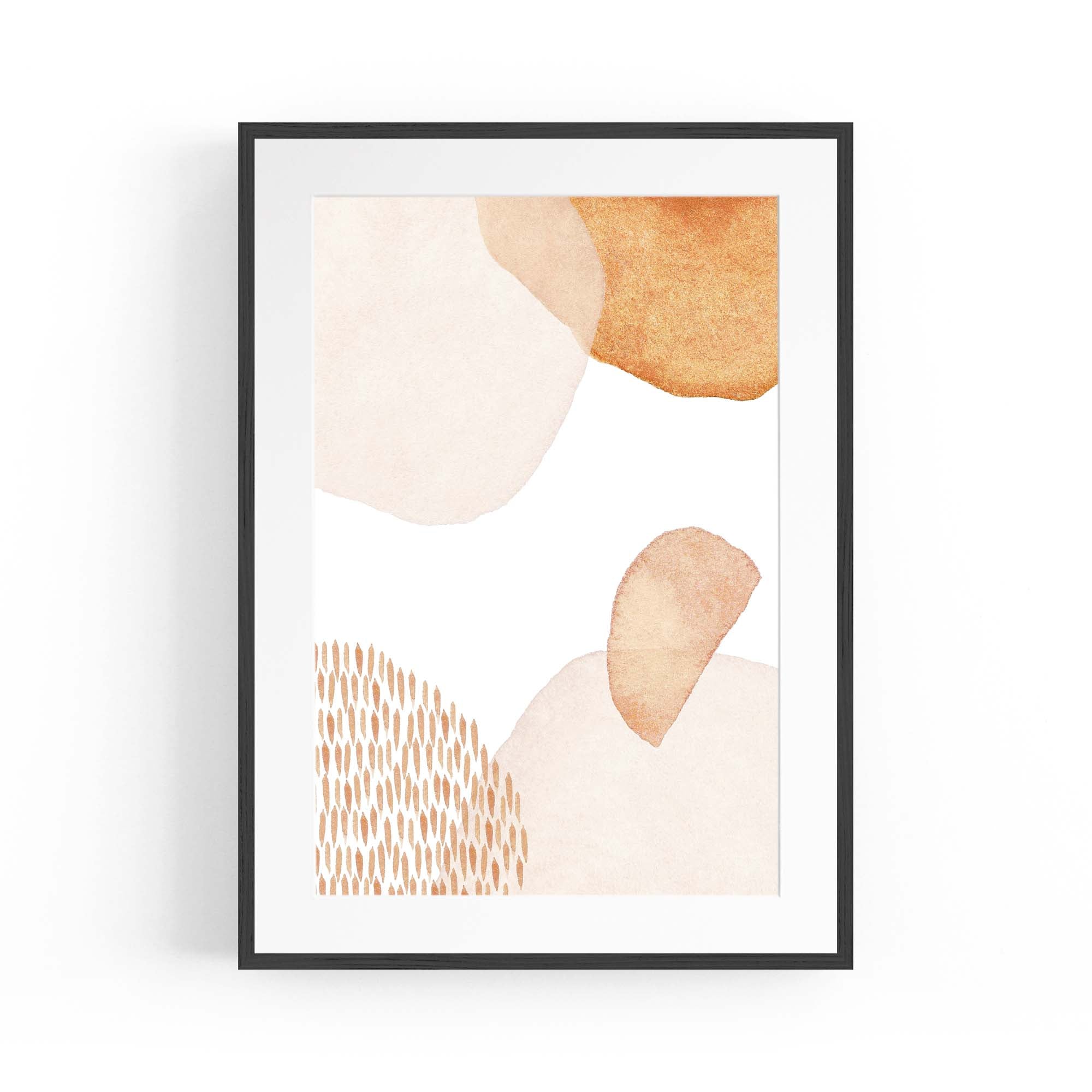 Abstract Modern Watercolour Shapes Painting Wall Art #14