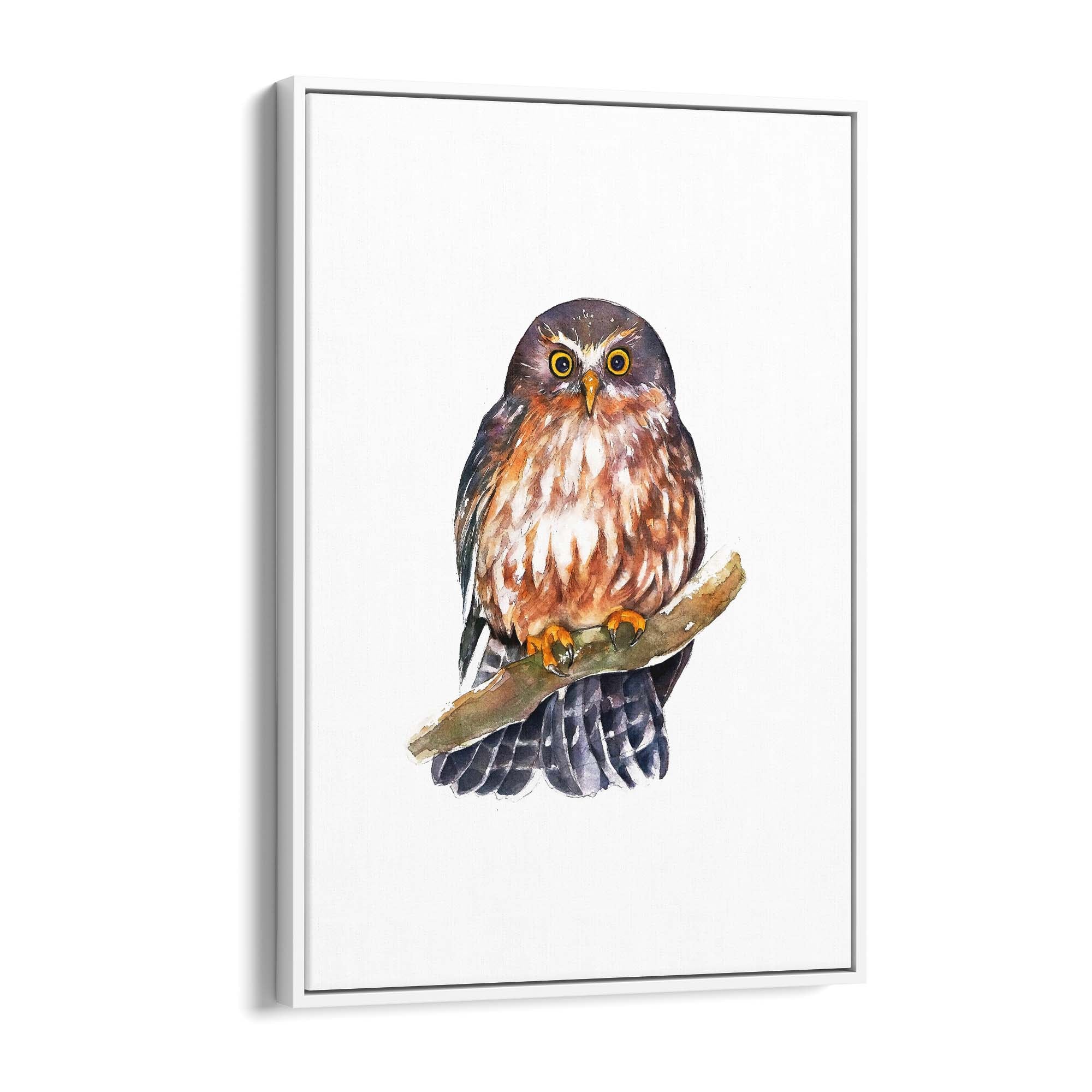 Watercolour Owl Painting Animal Nursery Wall Art