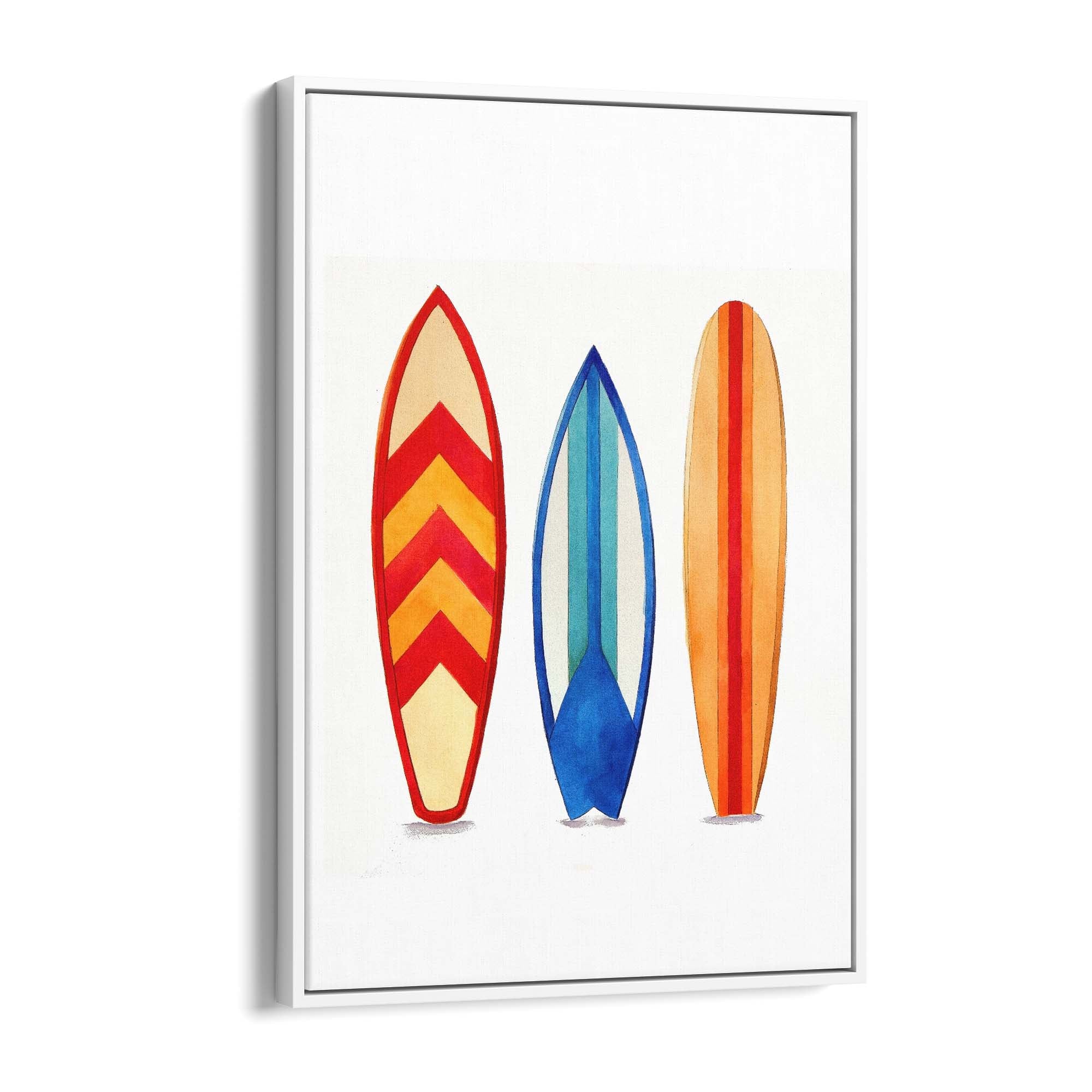 Surfboard Watercolour Australian Surf Wall Art