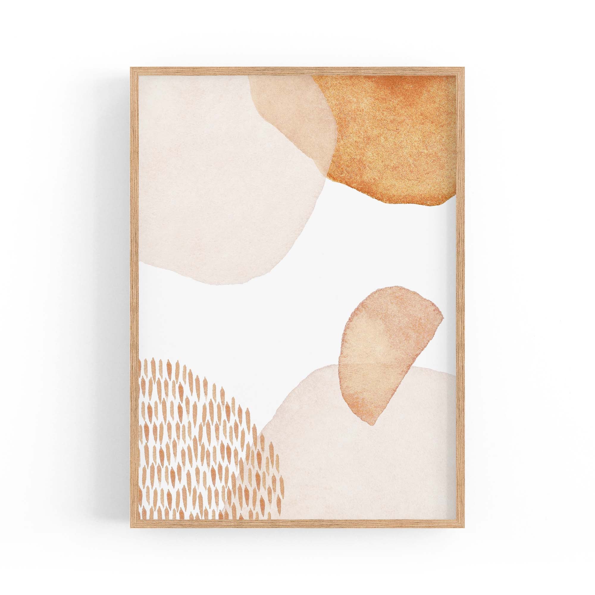 Abstract Modern Watercolour Shapes Painting Wall Art #14