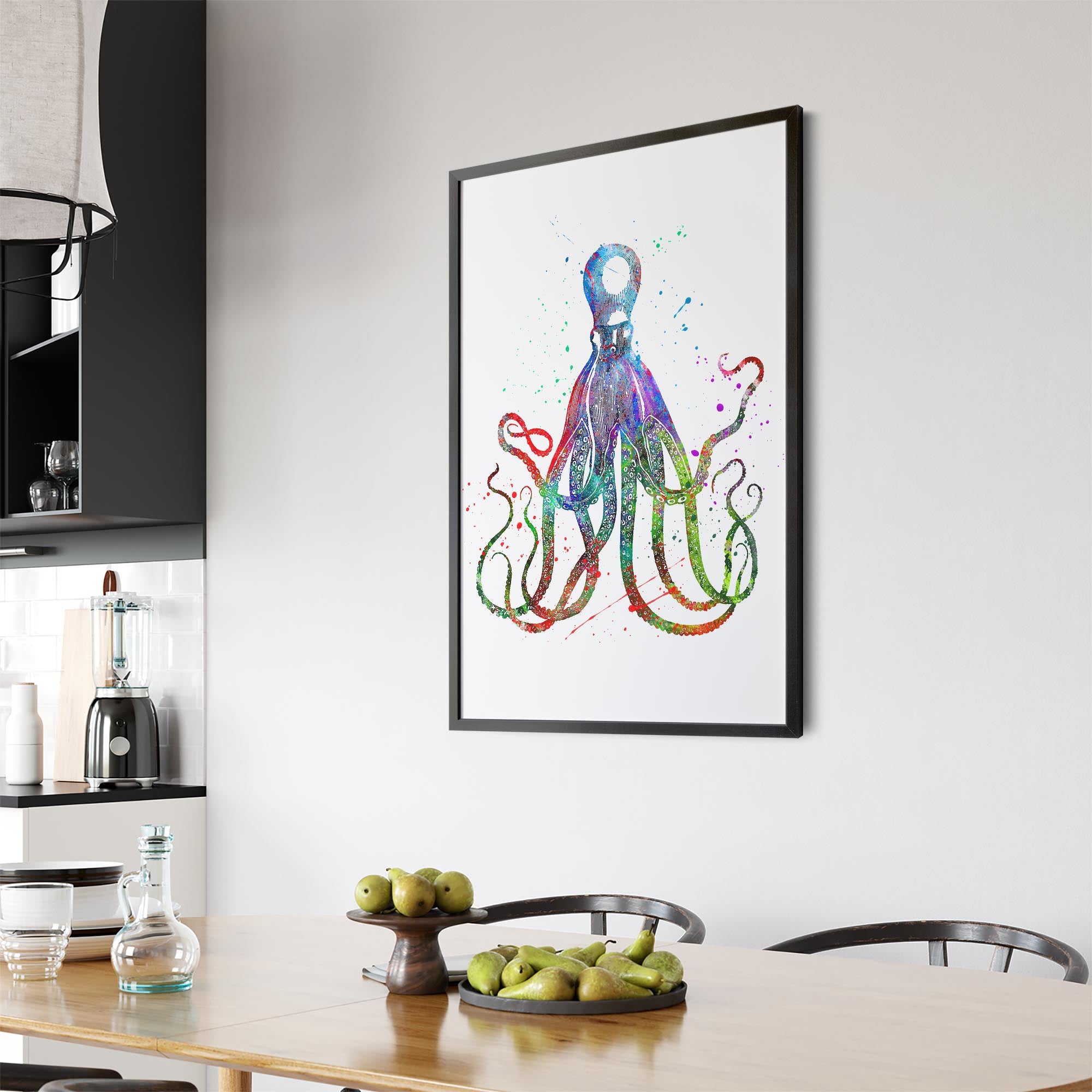 Cite Giant Squid Painting Sealife Nursery Wall Art