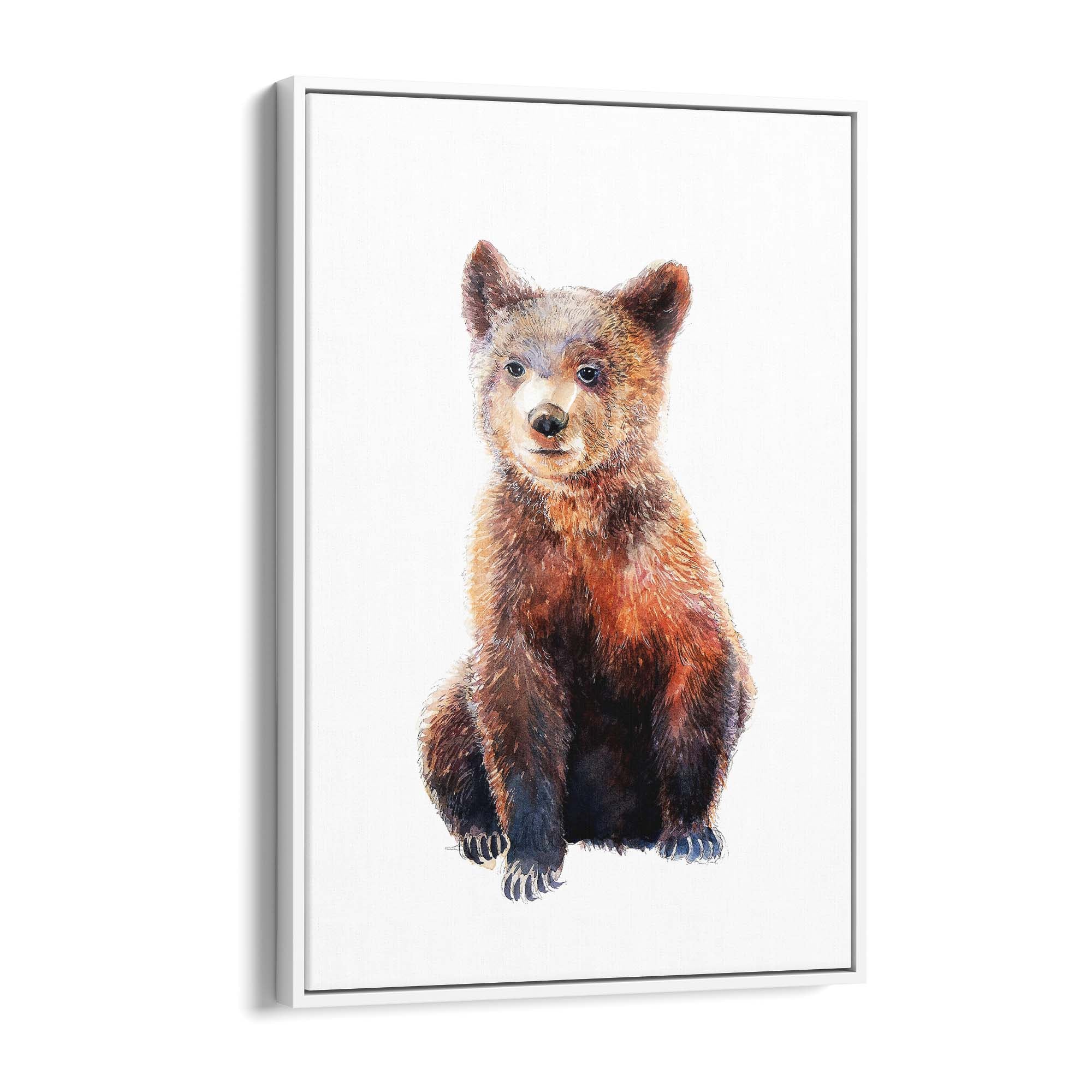 Watercolour Bear Painting Animal Nursery Wall Art