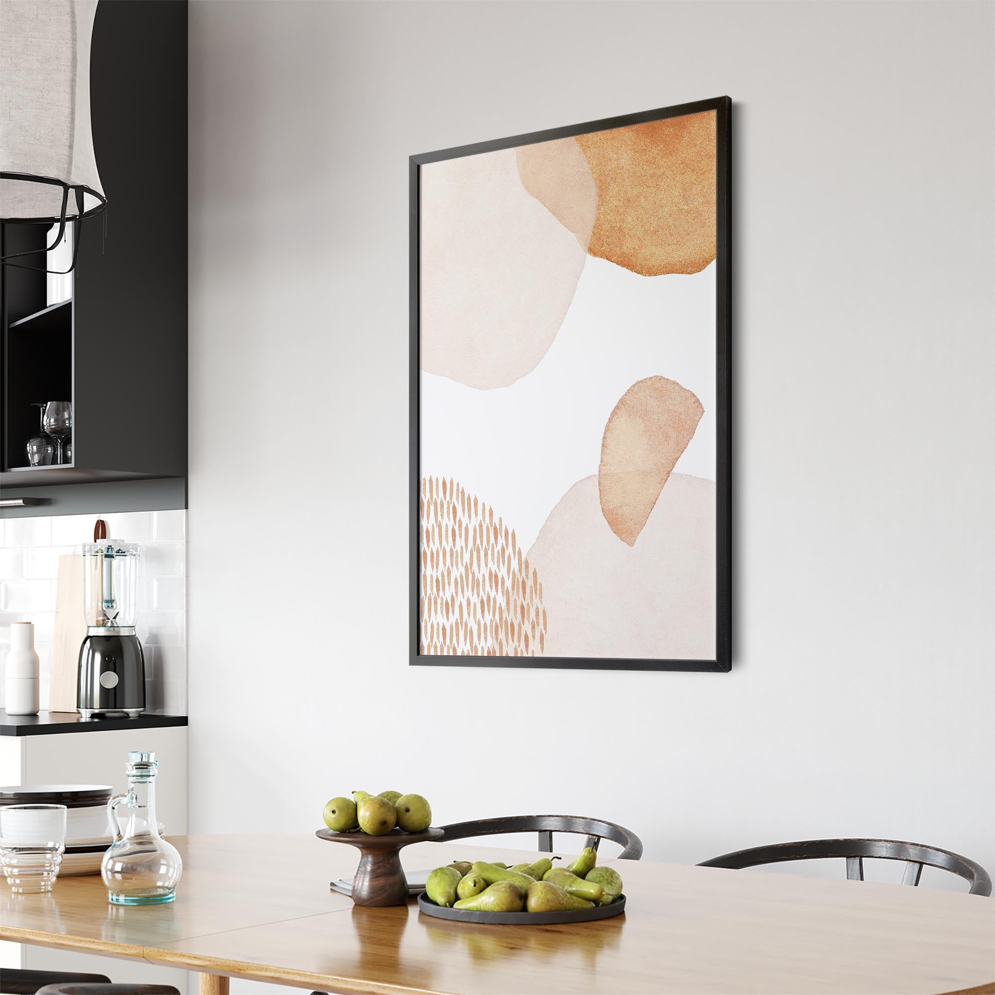 Abstract Modern Watercolour Shapes Painting Wall Art #14